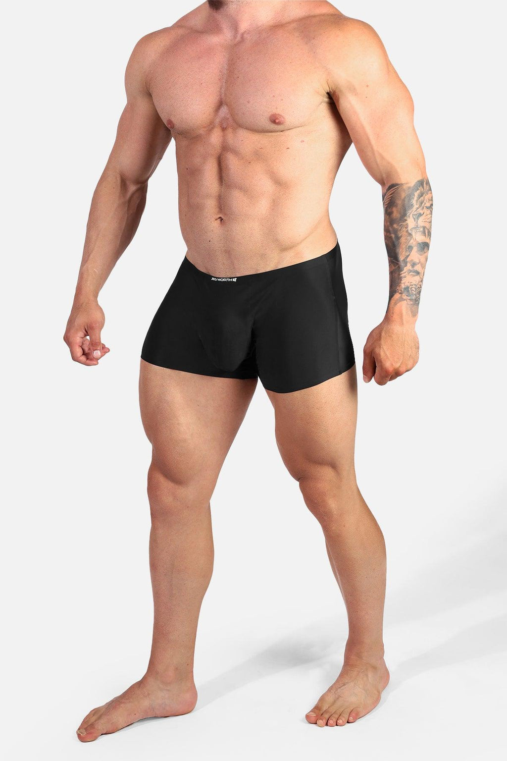 Jed North Men's Seamless Muscle-Fit Boxers 2-Pack - Black & Olive - DealByEthan.gay loves Jed North