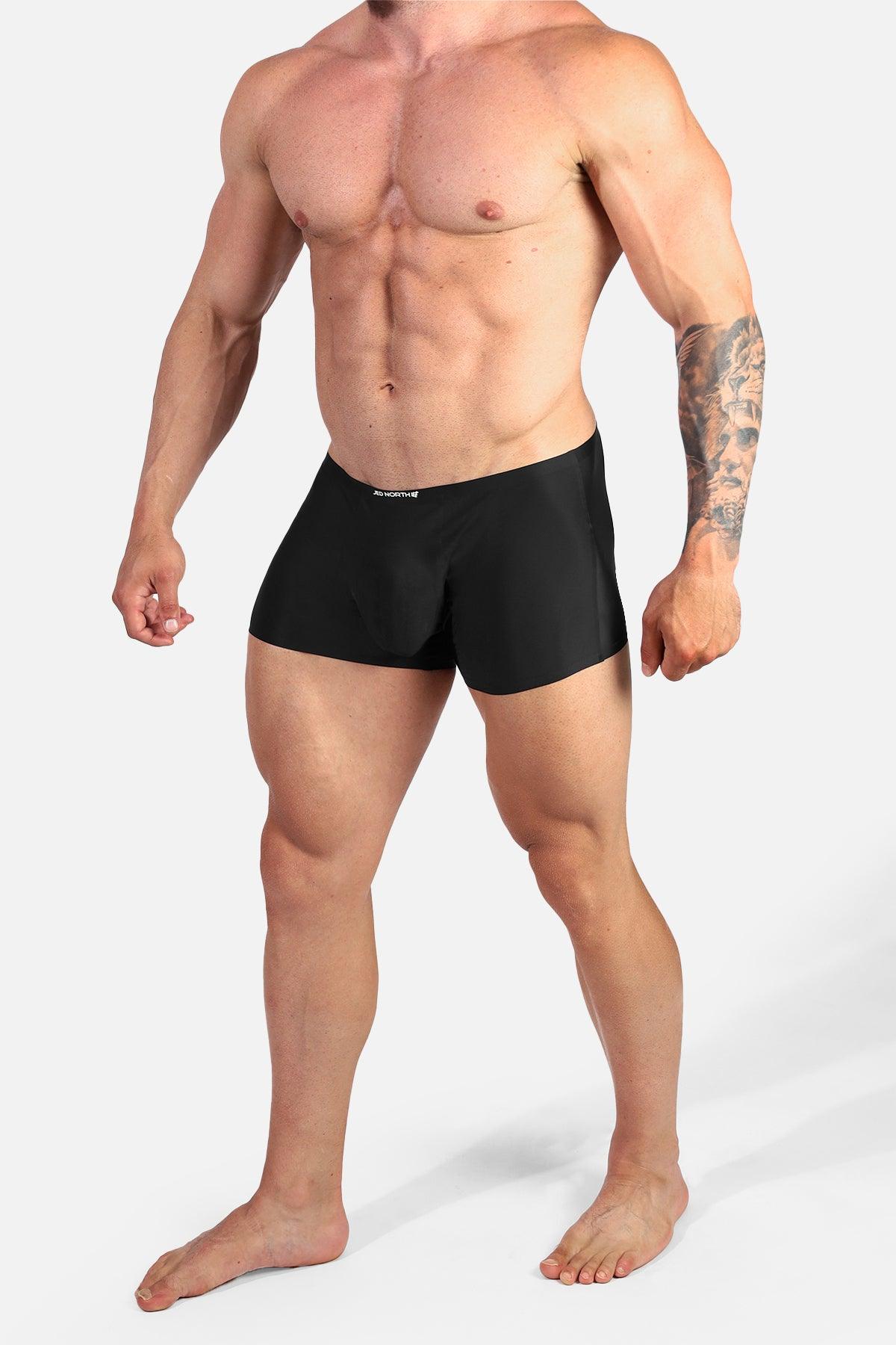 Jed North Men's Seamless Muscle-Fit Boxers 2-Pack - Black & Olive - DealByEthan.gay loves Jed North