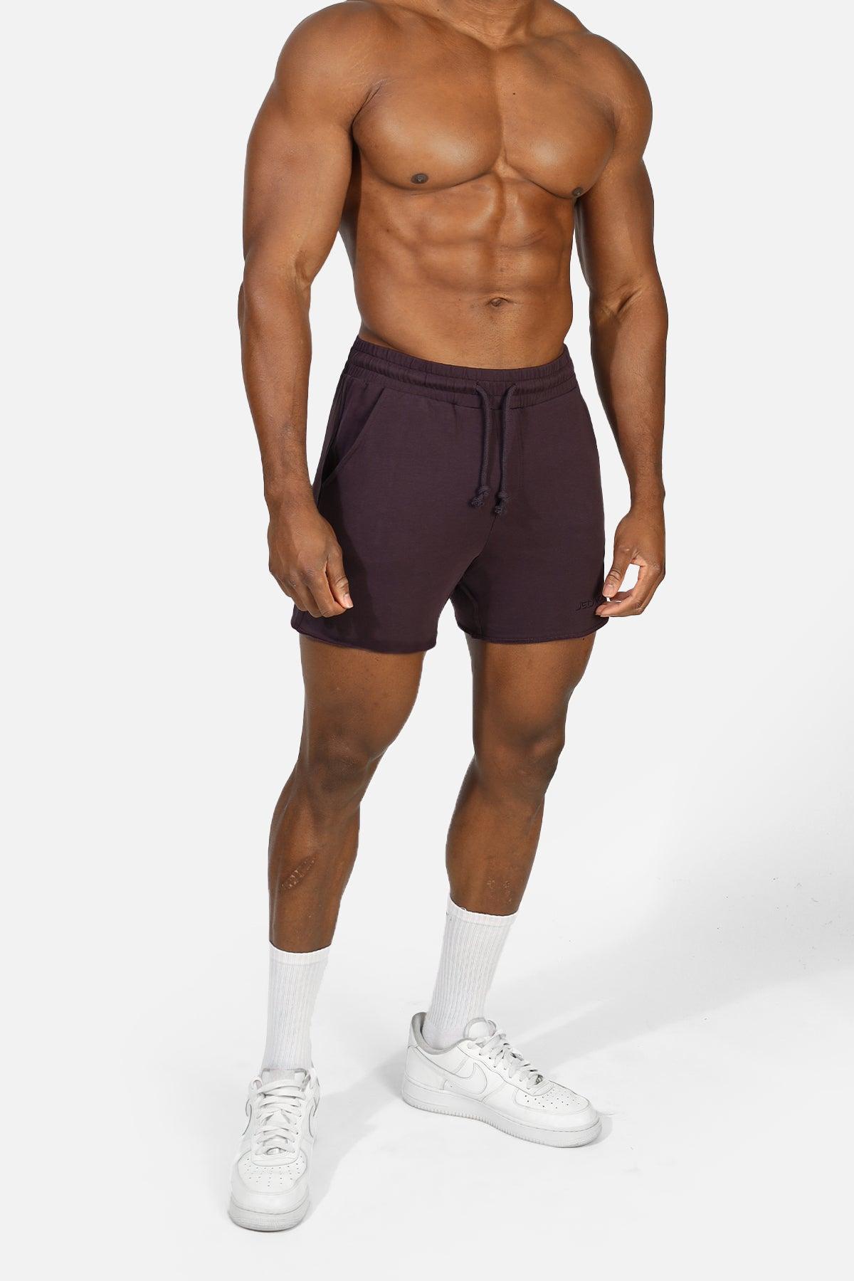 Jed North Motion 5'' Varsity Sweat Shorts - Dark Purple - DealByEthan.gay loves Jed North