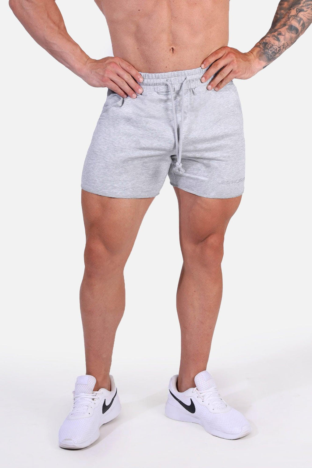 Jed North Motion 5'' Varsity Sweat Shorts - Gray - DealByEthan.gay loves Jed North