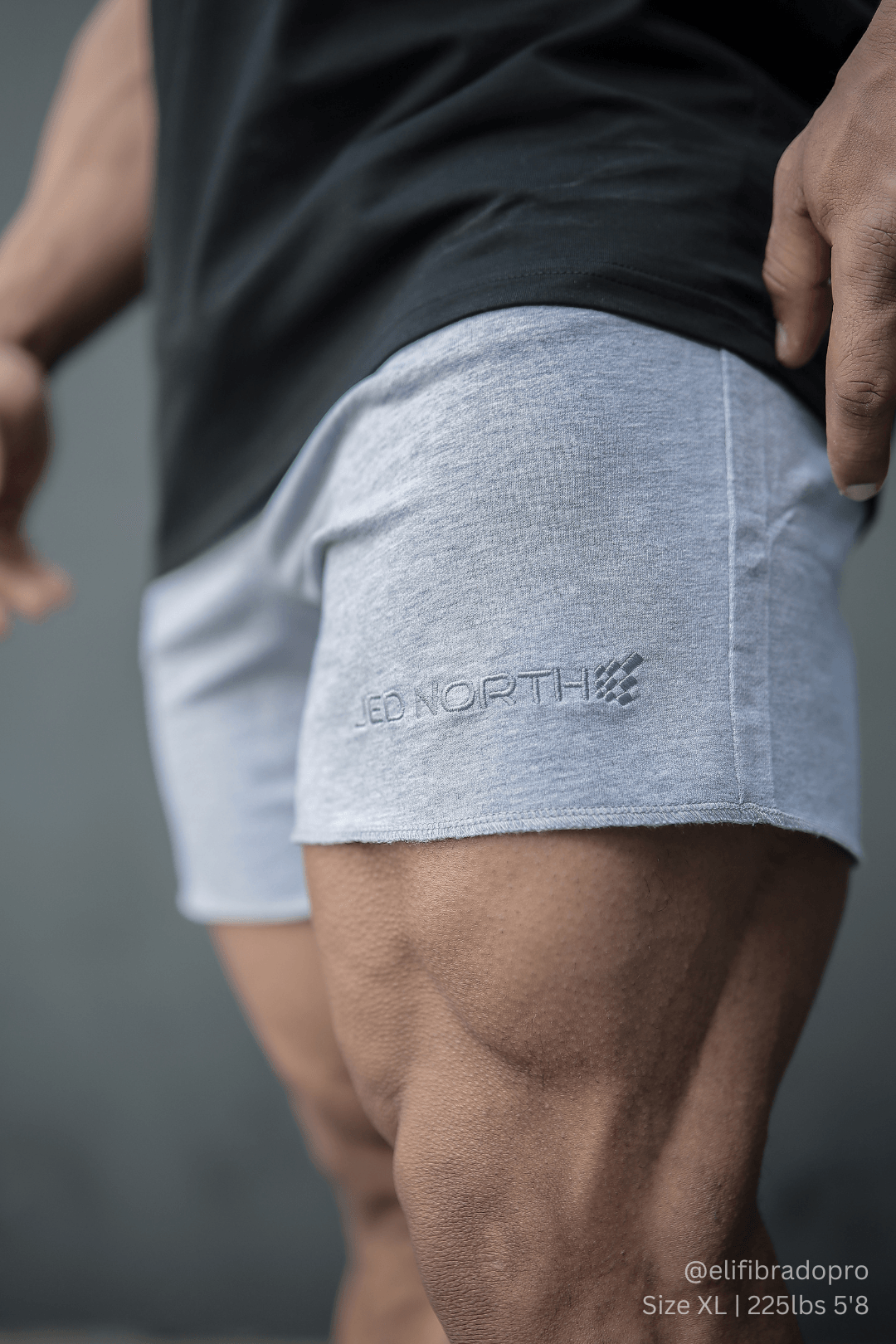 Jed North Motion 5'' Varsity Sweat Shorts - Gray - DealByEthan.gay loves Jed North