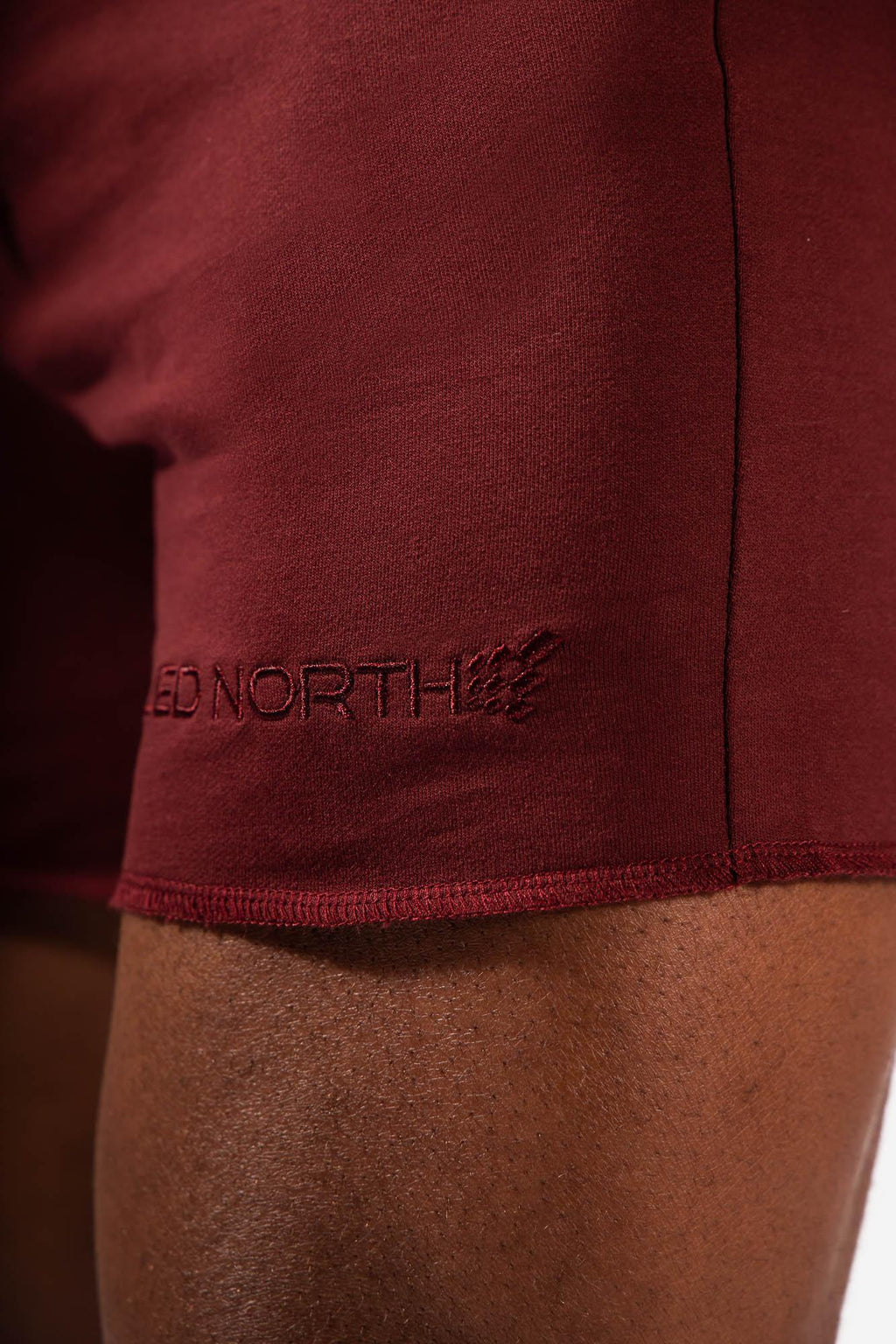 Jed North Motion 5'' Varsity Sweat Shorts - Maroon - DealByEthan.gay loves Jed North