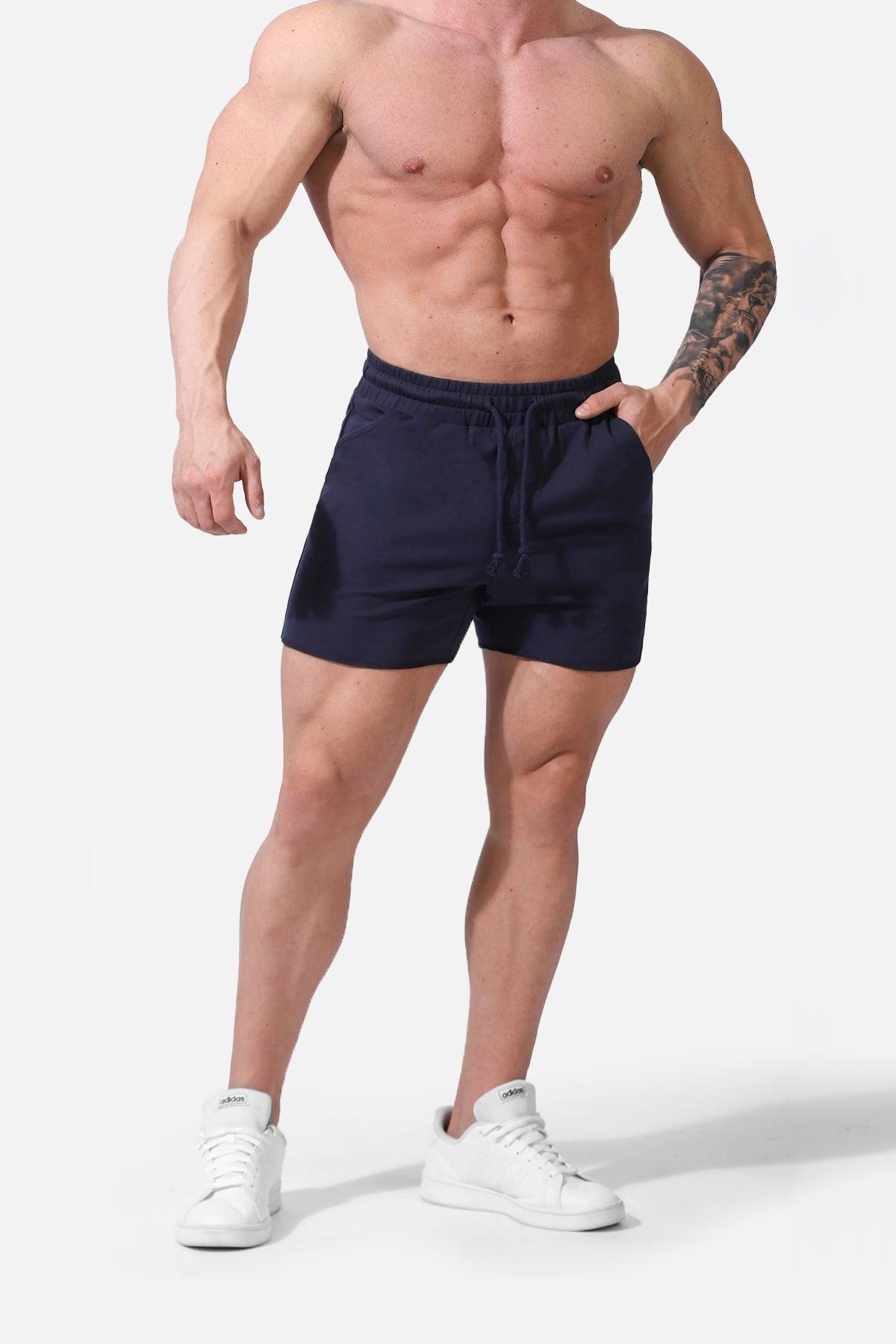 Jed North Motion 5'' Varsity Sweat Shorts - Navy - DealByEthan.gay loves Jed North