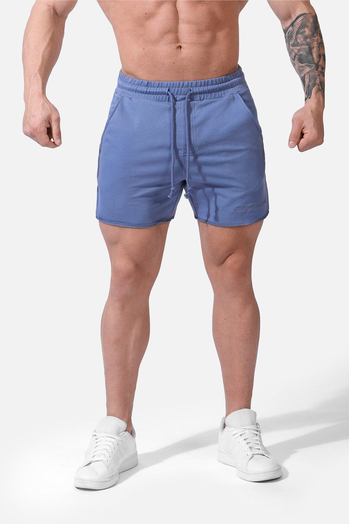 Jed North Motion 5'' Varsity Sweat Shorts - Steel Blue - DealByEthan.gay loves Jed North
