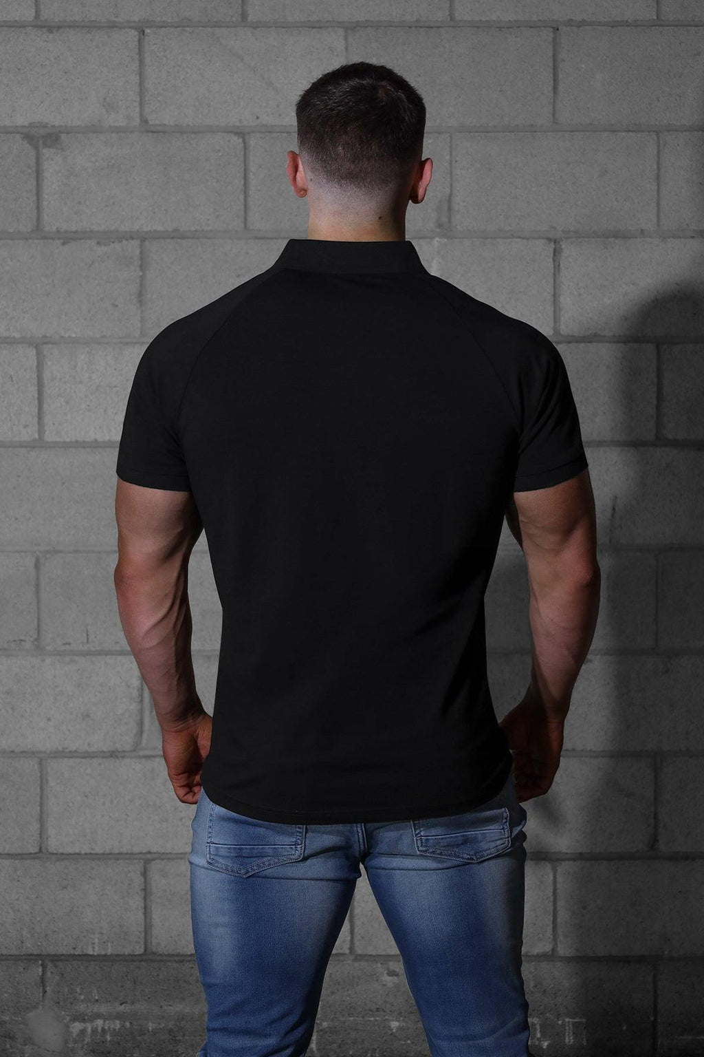 Jed North Muscle Fit All-Day Polo T-Shirt - Onyx Black - DealByEthan.gay loves Jed North