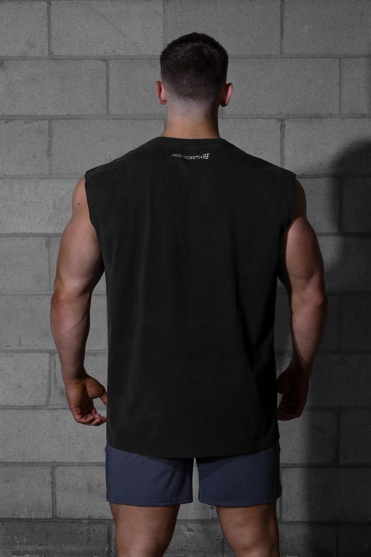 Jed North Oversized Washed Sleeveless T-Shirt - Washed Black - DealByEthan.gay loves Jed North
