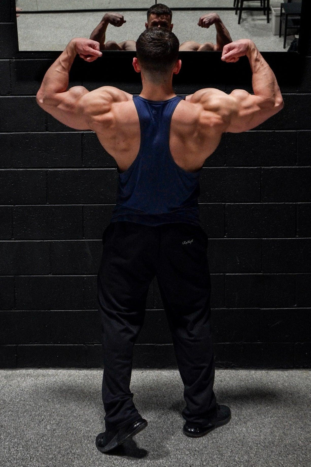 Jed North Performance Max Bodybuilding Stringer - Denim Blue - DealByEthan.gay loves Jed North
