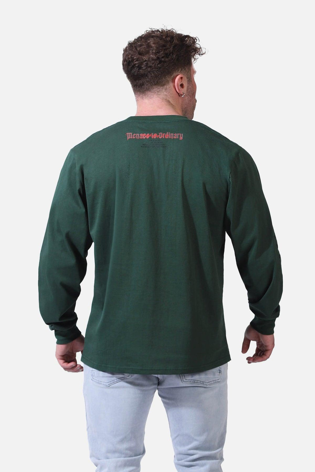 Jed North Retro Gym Long Sleeve T-Shirt - Army Green - DealByEthan.gay loves Jed North