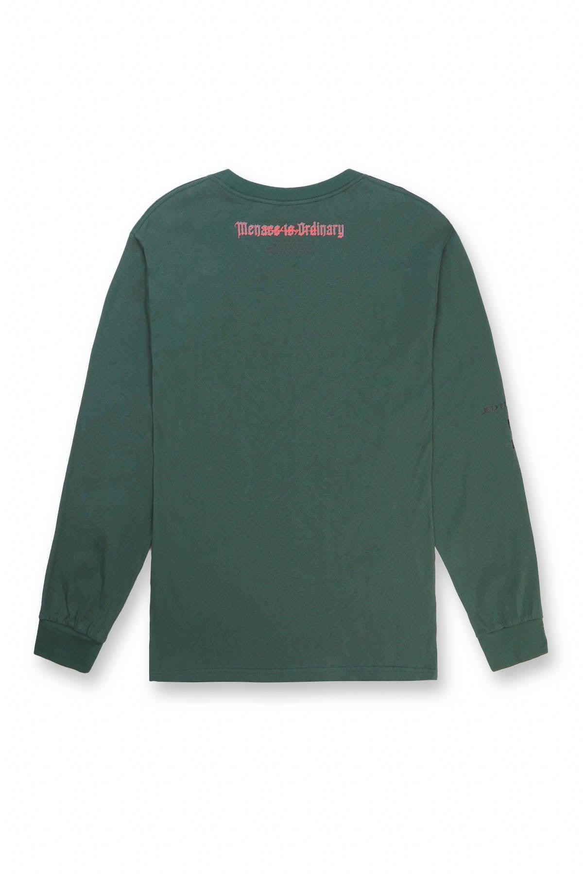 Jed North Retro Gym Long Sleeve T-Shirt - Army Green - DealByEthan.gay loves Jed North