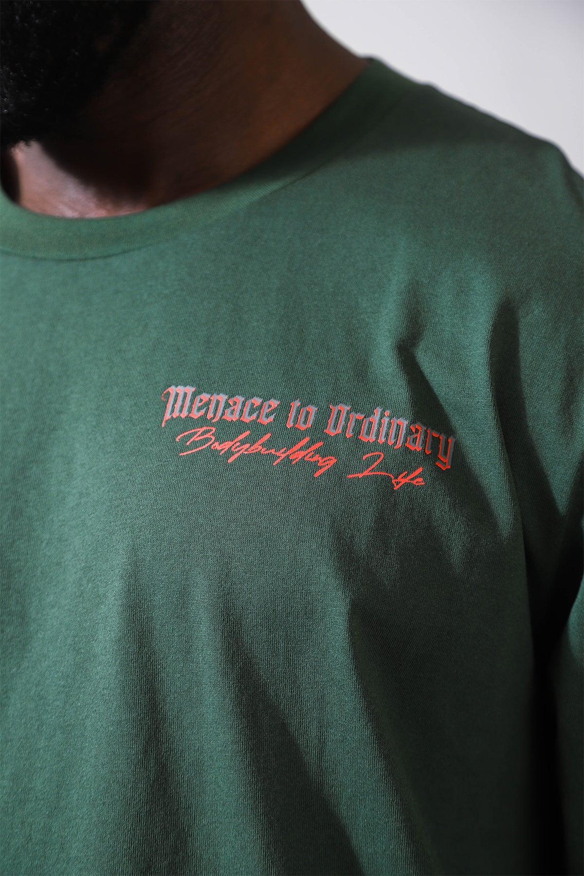 Jed North Retro Gym Long Sleeve T-Shirt - Army Green - DealByEthan.gay loves Jed North