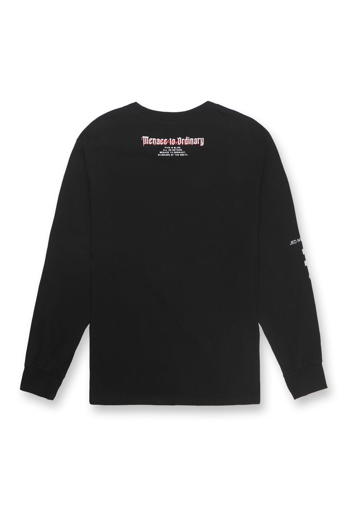 Jed North Retro Gym Long Sleeve T-Shirt - Black - DealByEthan.gay loves Jed North