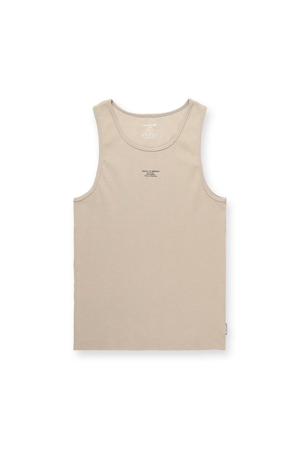 Jed North Ribbed Muscle Tank Top - Khaki - DealByEthan.gay loves Jed North