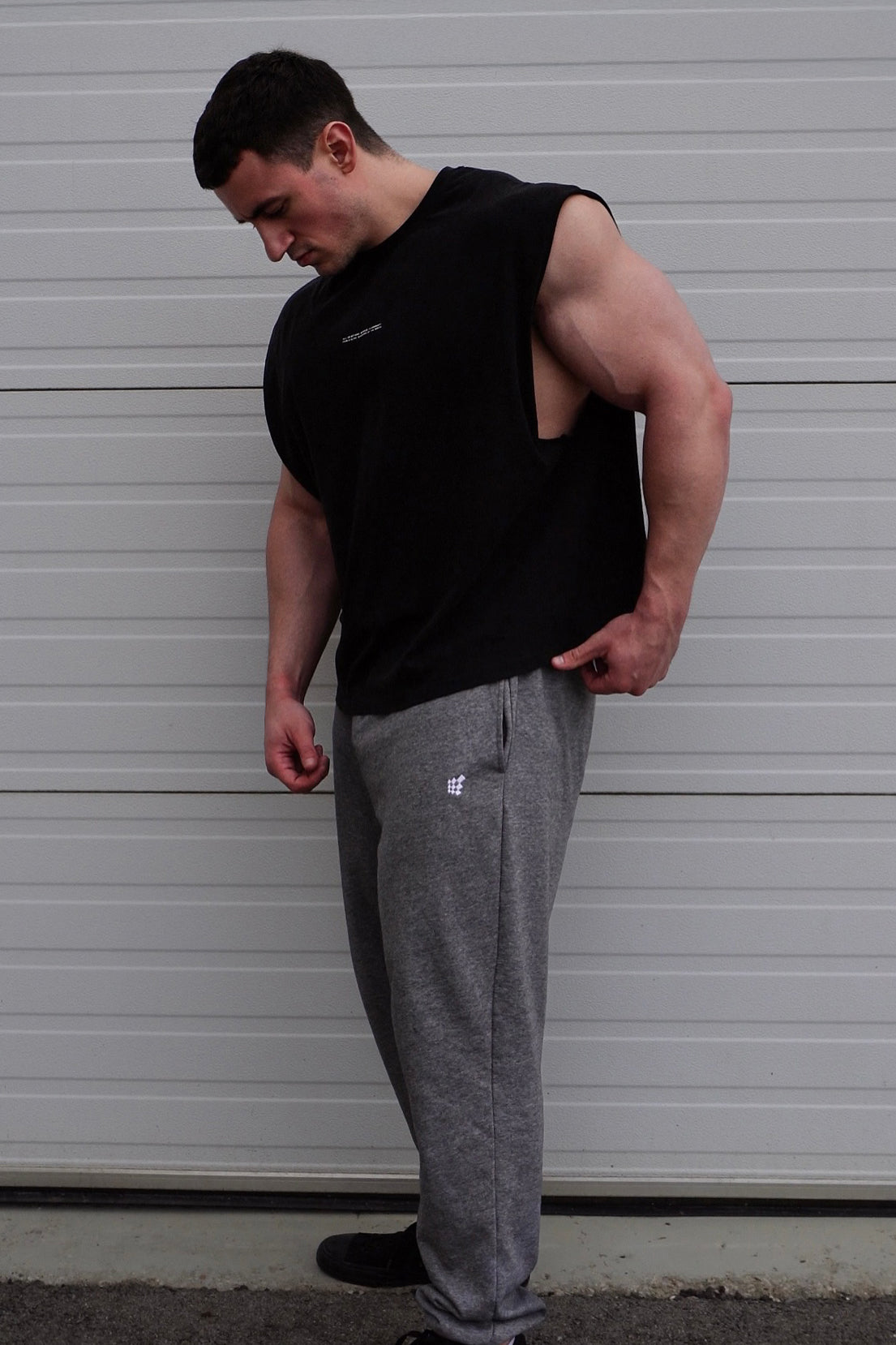 Jed North Sleeveless Box Cut Tank Top - Black - DealByEthan.gay loves Jed North