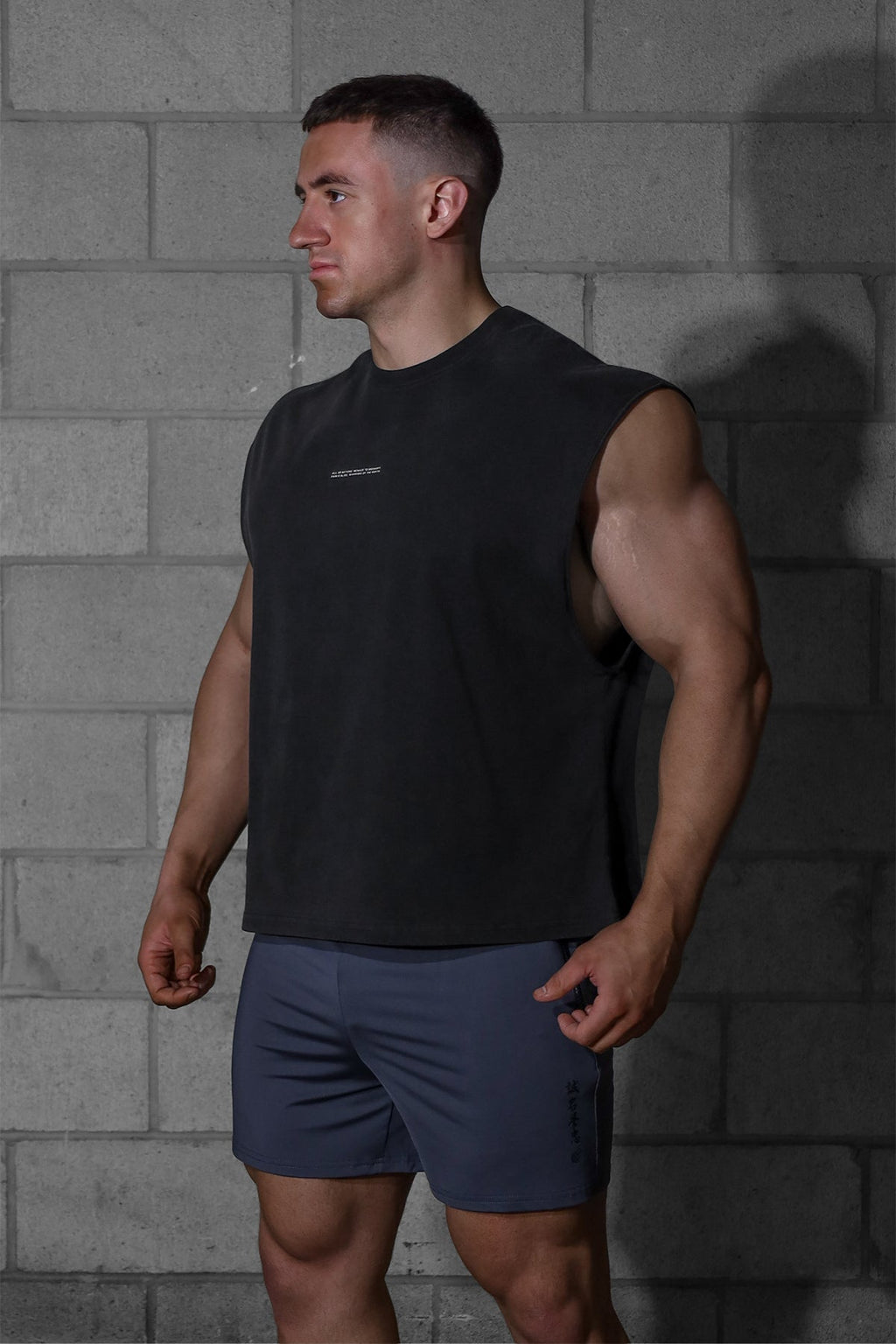 Jed North Sleeveless Box Cut Tank Top - Black - DealByEthan.gay loves Jed North