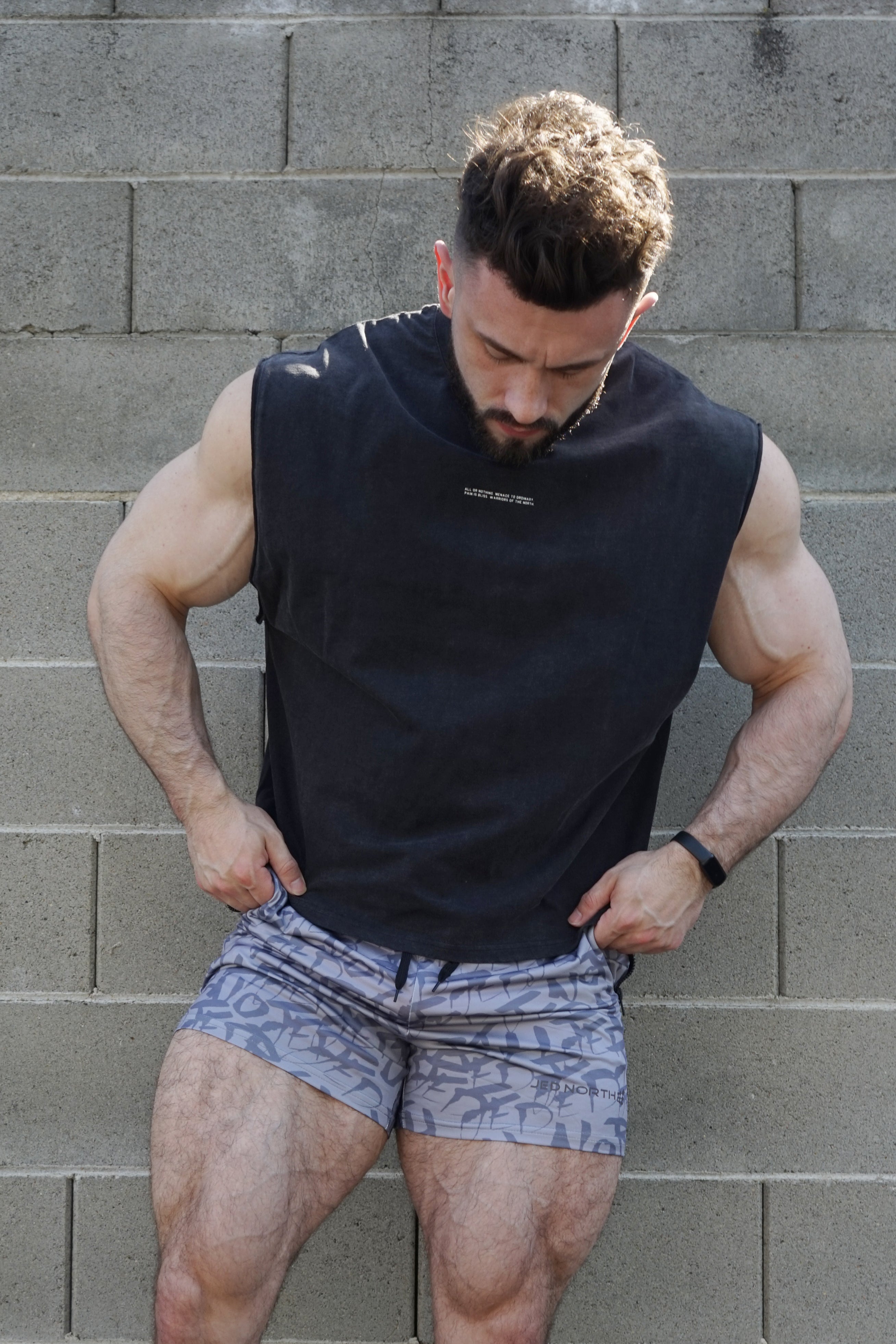 Jed North Sleeveless Box Cut Tank Top - Black - DealByEthan.gay loves Jed North