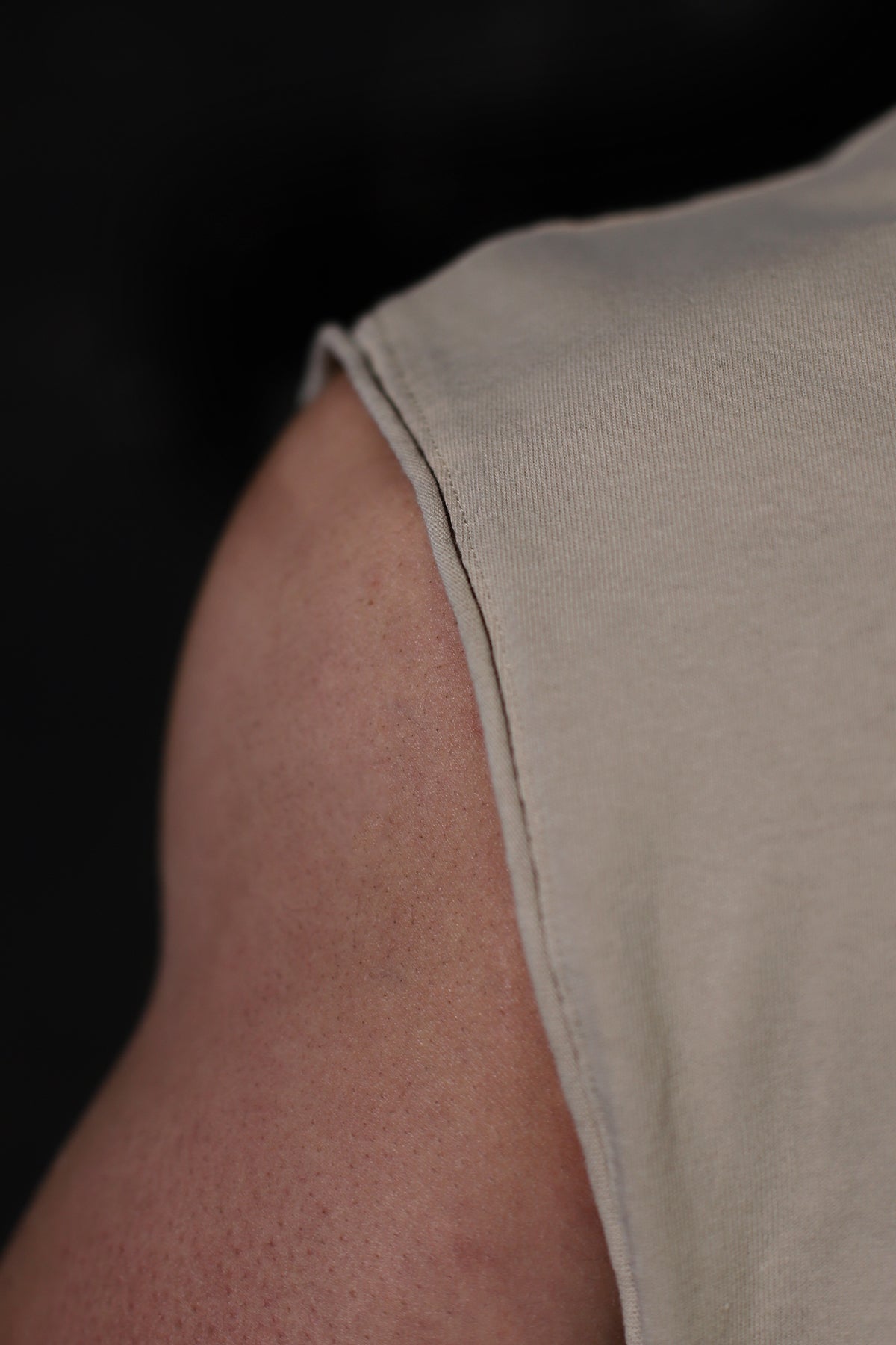 Jed North Sleeveless Box Cut Tank Top - Light Khaki - DealByEthan.gay loves Jed North