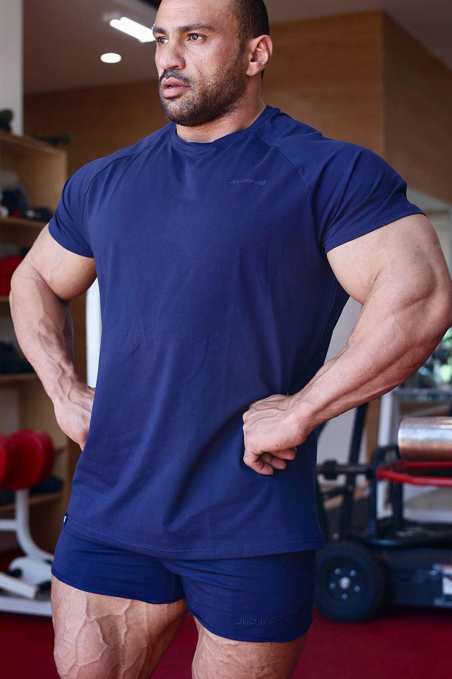 Jed North Titan 2.0 Muscle-Fit T-Shirt - Navy - DealByEthan.gay loves Jed North