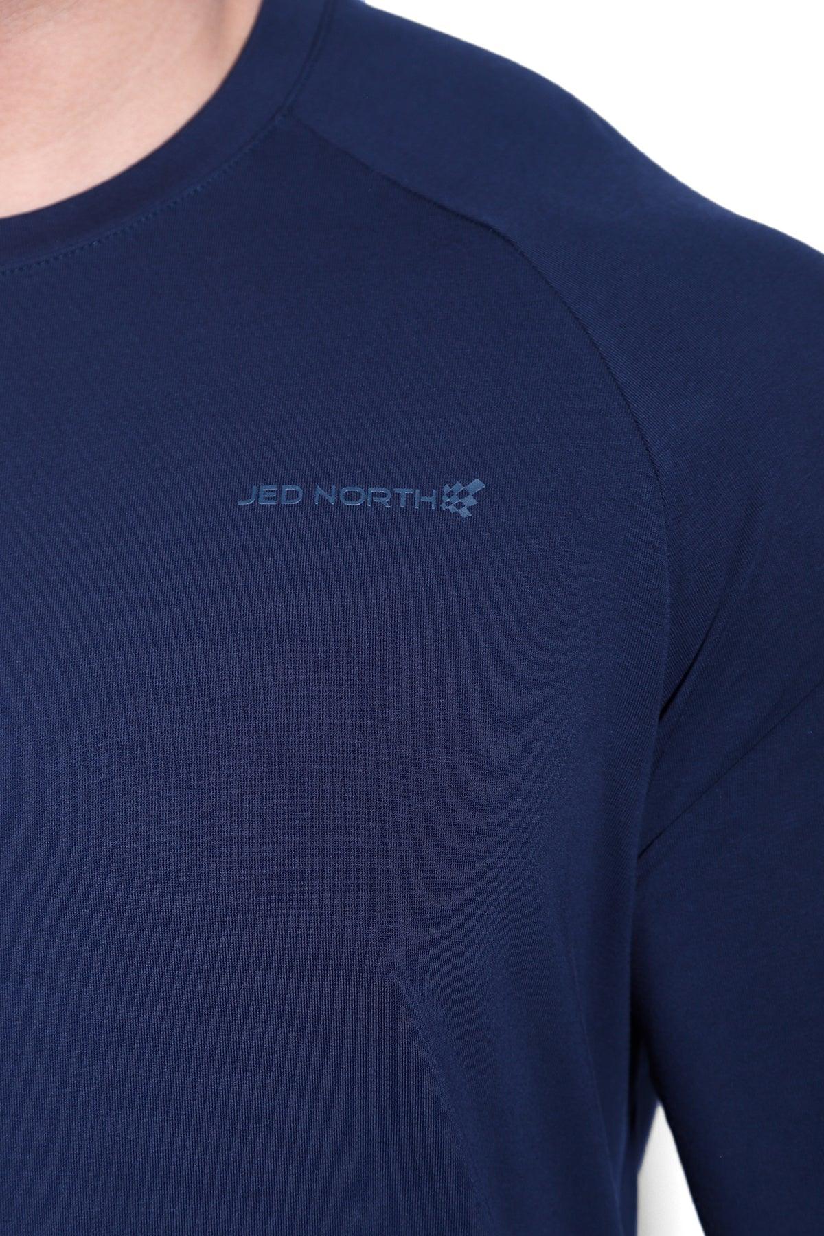 Jed North Titan Muscle-Fit Long Sleeve T-Shirt - Navy - DealByEthan.gay loves Jed North