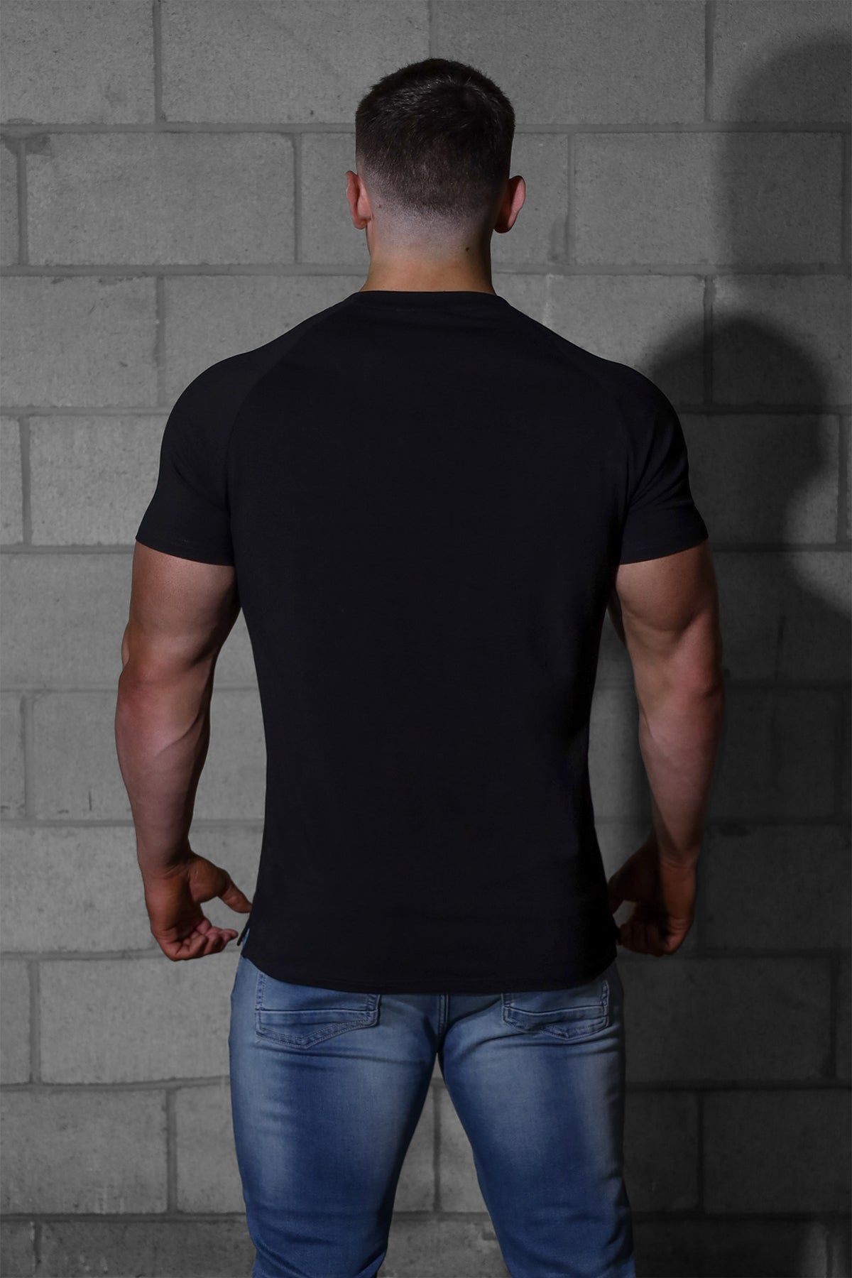 Jed North V Neck Muscle-Fit T-Shirt - Black - DealByEthan.gay loves Jed North