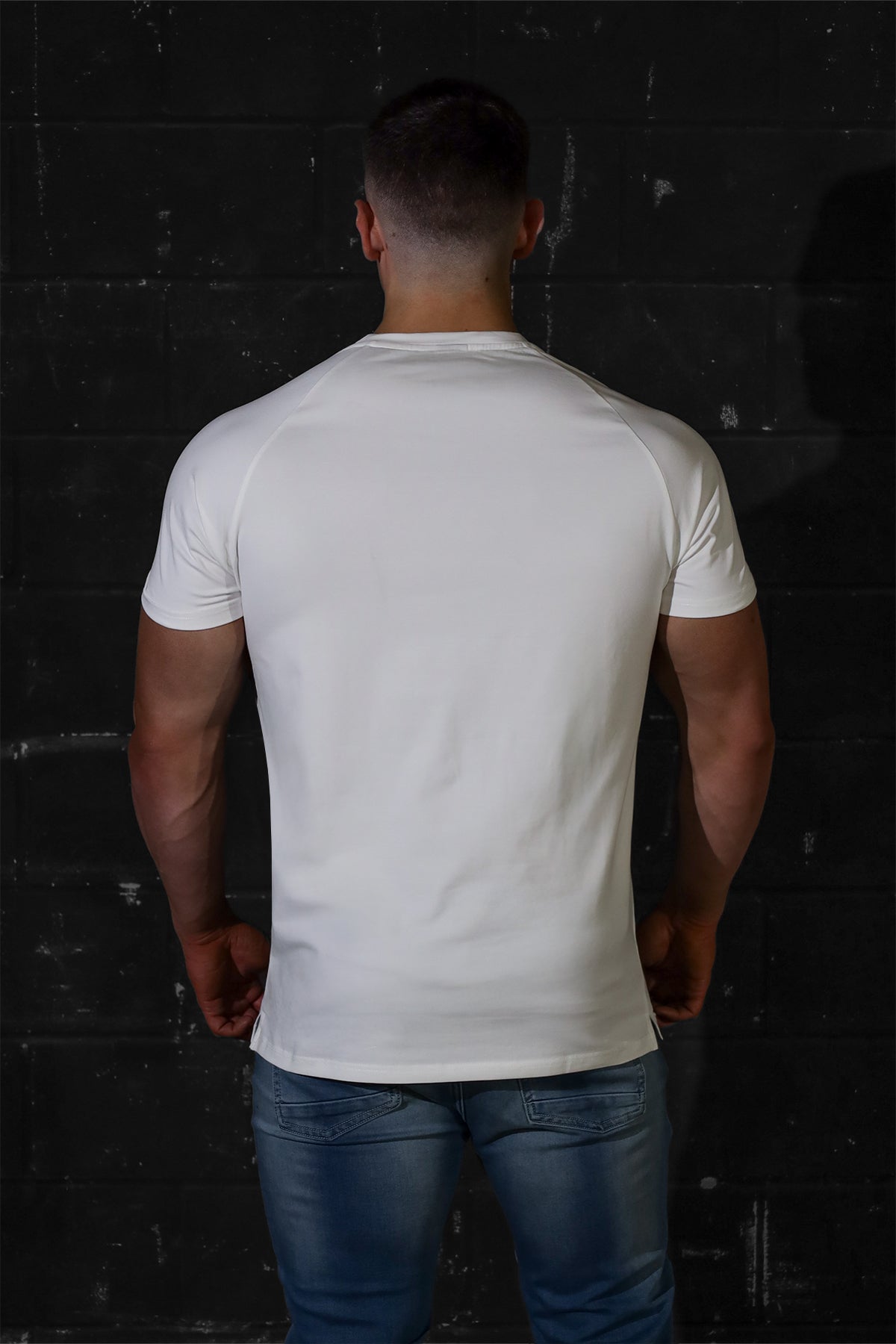 Jed North V Neck Muscle-Fit T-Shirt - White - DealByEthan.gay loves Jed North