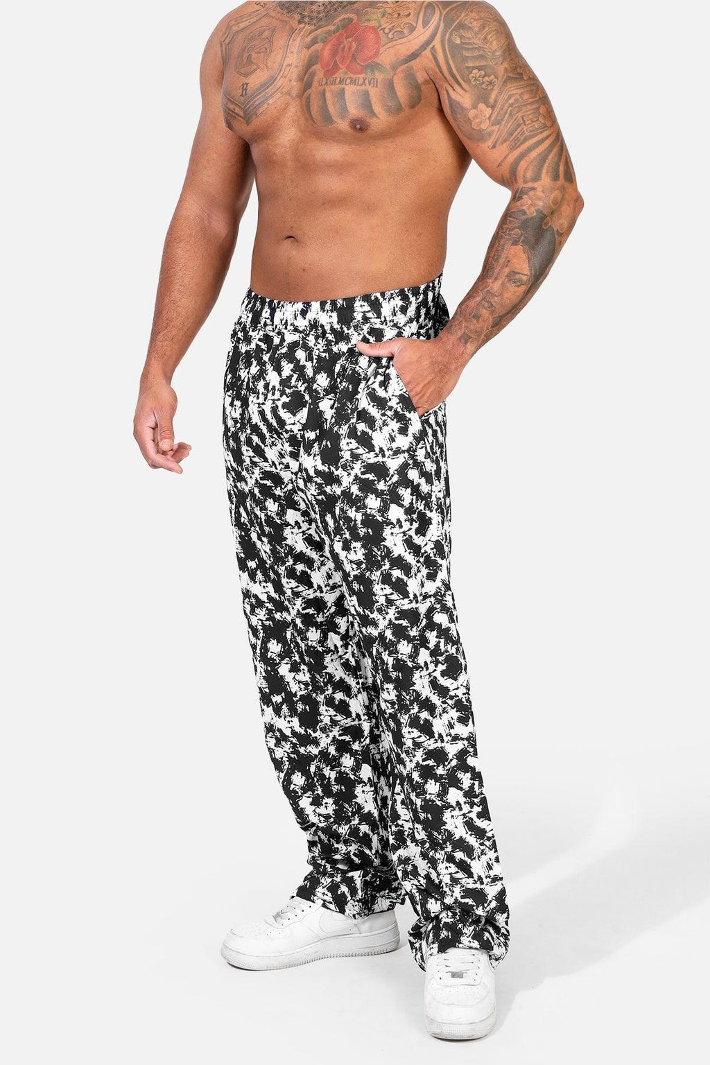 Jed North Vintage Flex Joggers - B&W Paint Brushes - DealByEthan.gay loves Jed North
