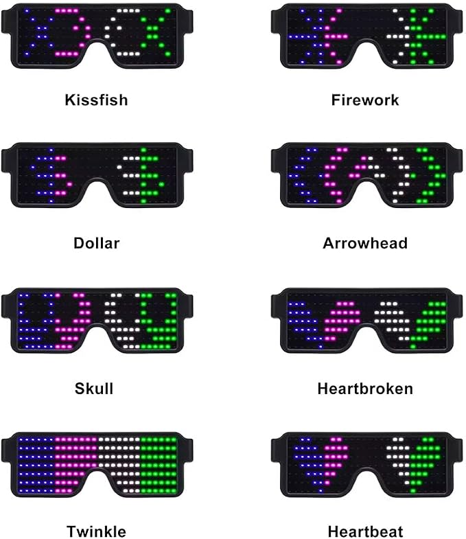 KBW Global Led Light-Up Glasses