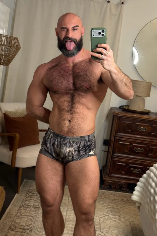 Shorts deportivos Stretch-It de 2" - Camuflaje de hojas