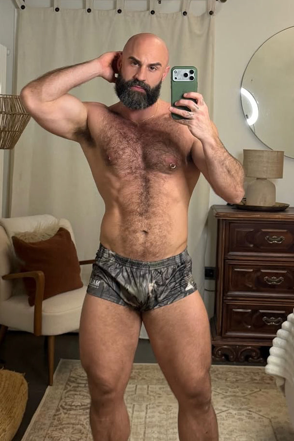 Shorts deportivos Stretch-It de 2" - Camuflaje de hojas