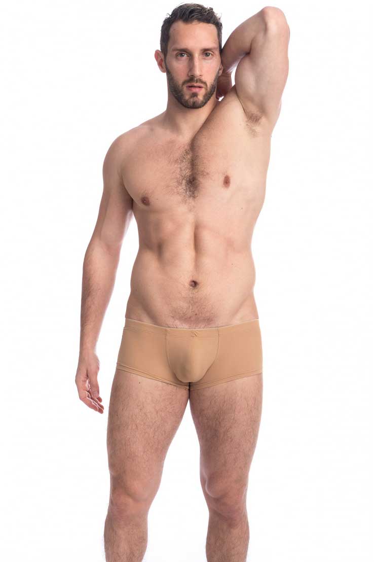 L'Homme Invisible Tanskin Mini Square Cut Trunk Bademode Nude Skin MY18-SEN-N00 Größe M