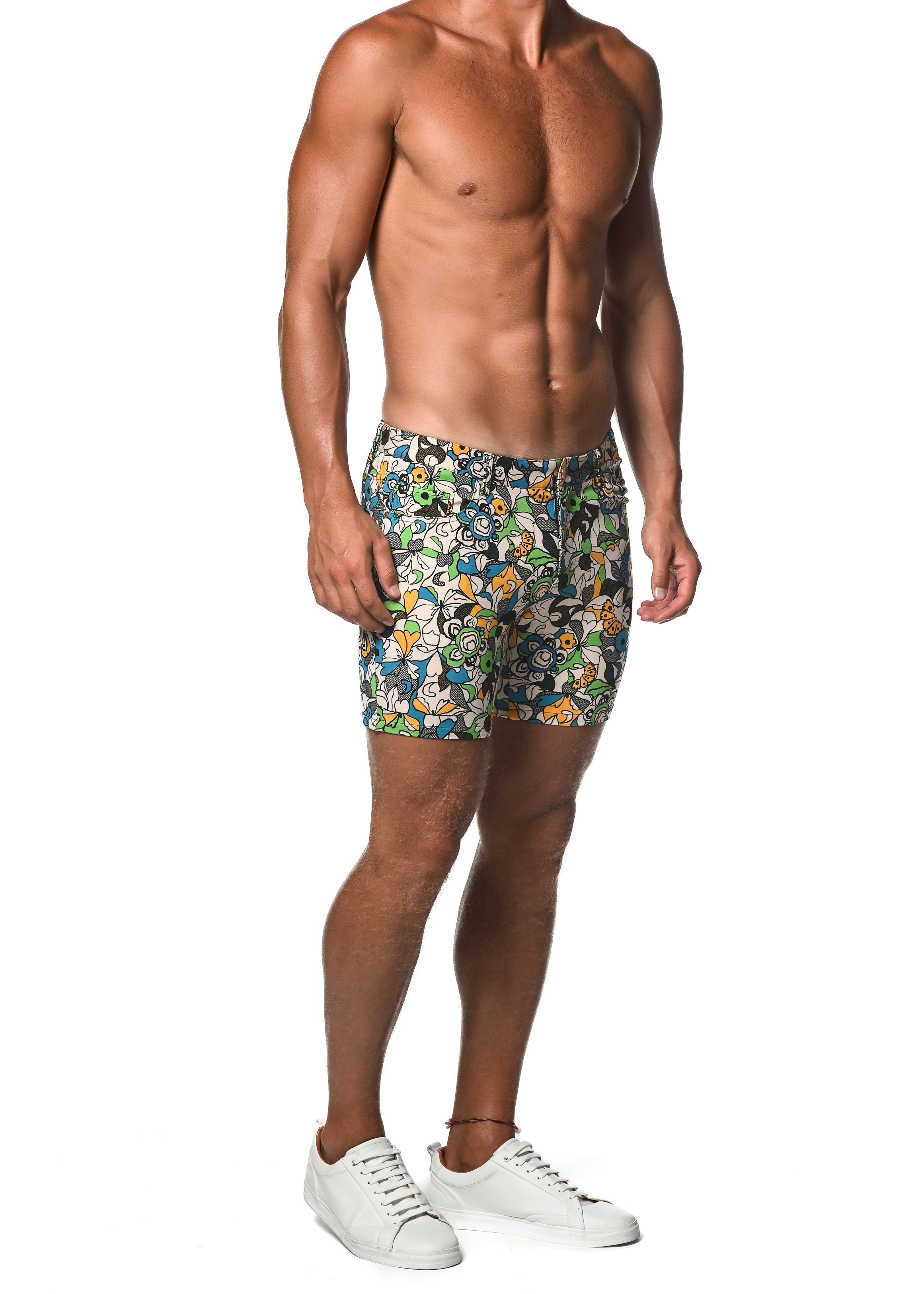 LIMITED-EDITION STRETCH KNIT SHORT-FLEUR - DealByEthan.gay loves ST33LE