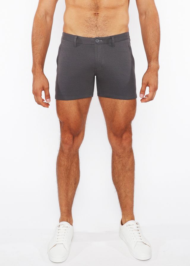 LINEN-LOOK TEXTURED SHORT W/ ZIP POCKETS - DealByEthan.gay loves ST33LE