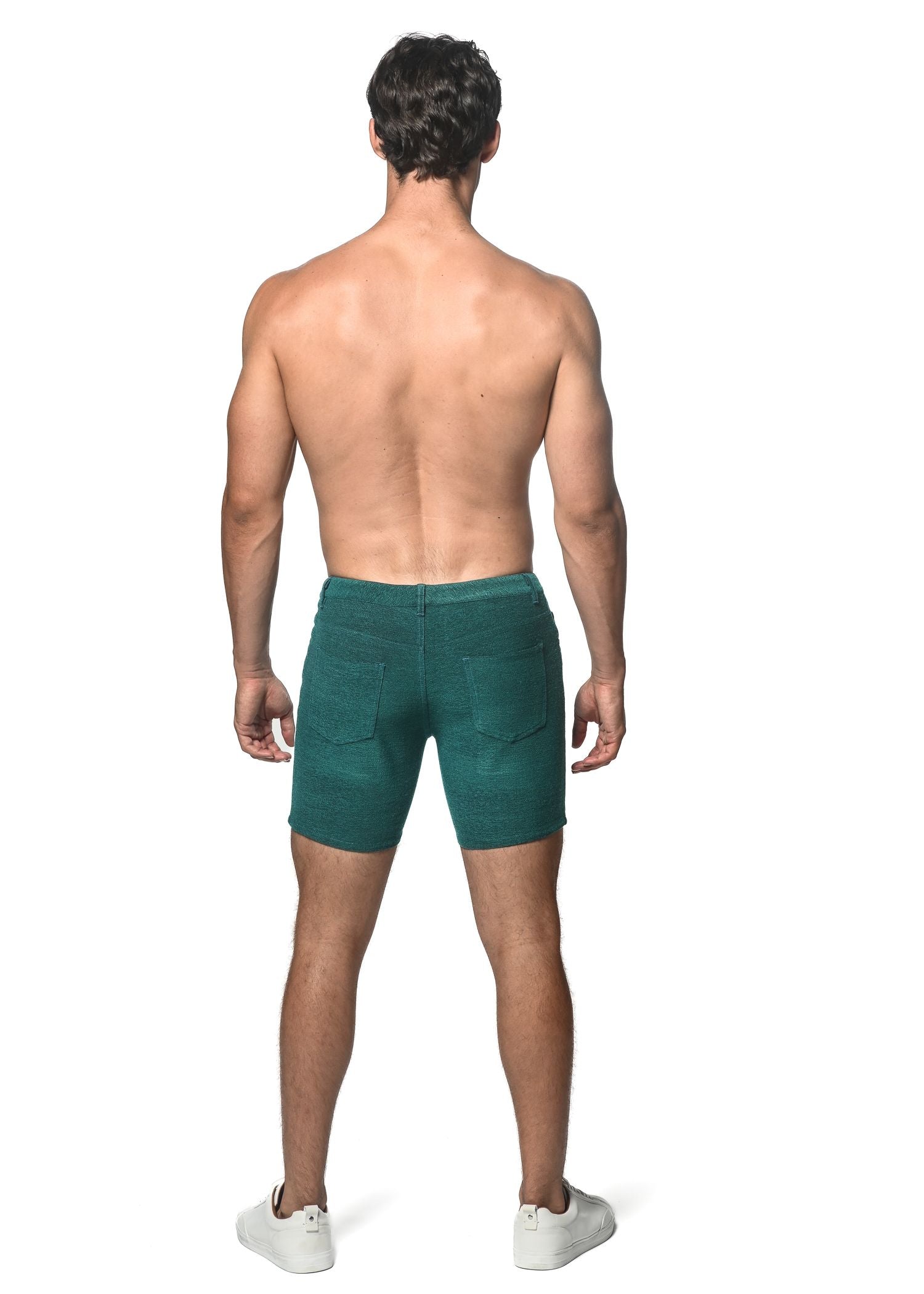 PANTALÓN CORTO DE PUNTO ELÁSTICO CON BUCLE