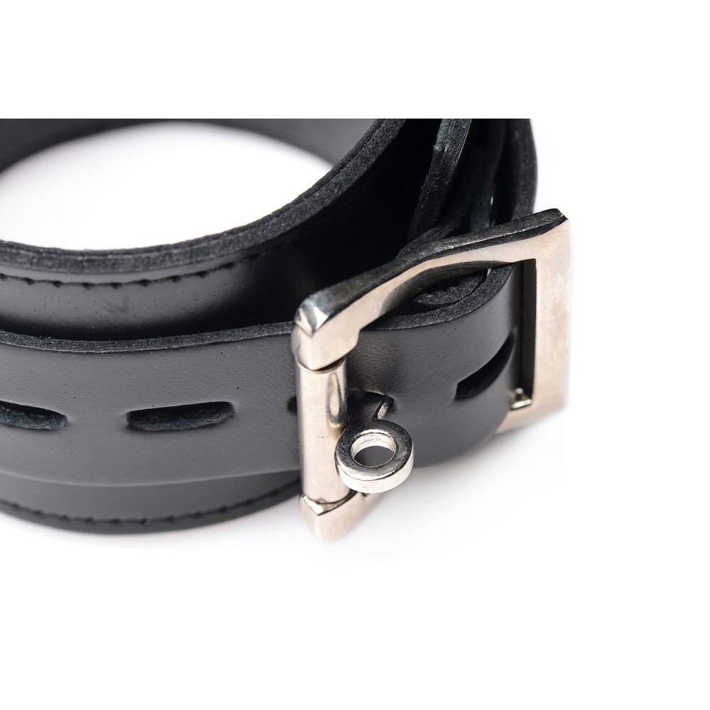 Leather Wrapped Spreader Bar with Cuffs - DealByEthan.gay loves Strict Leather