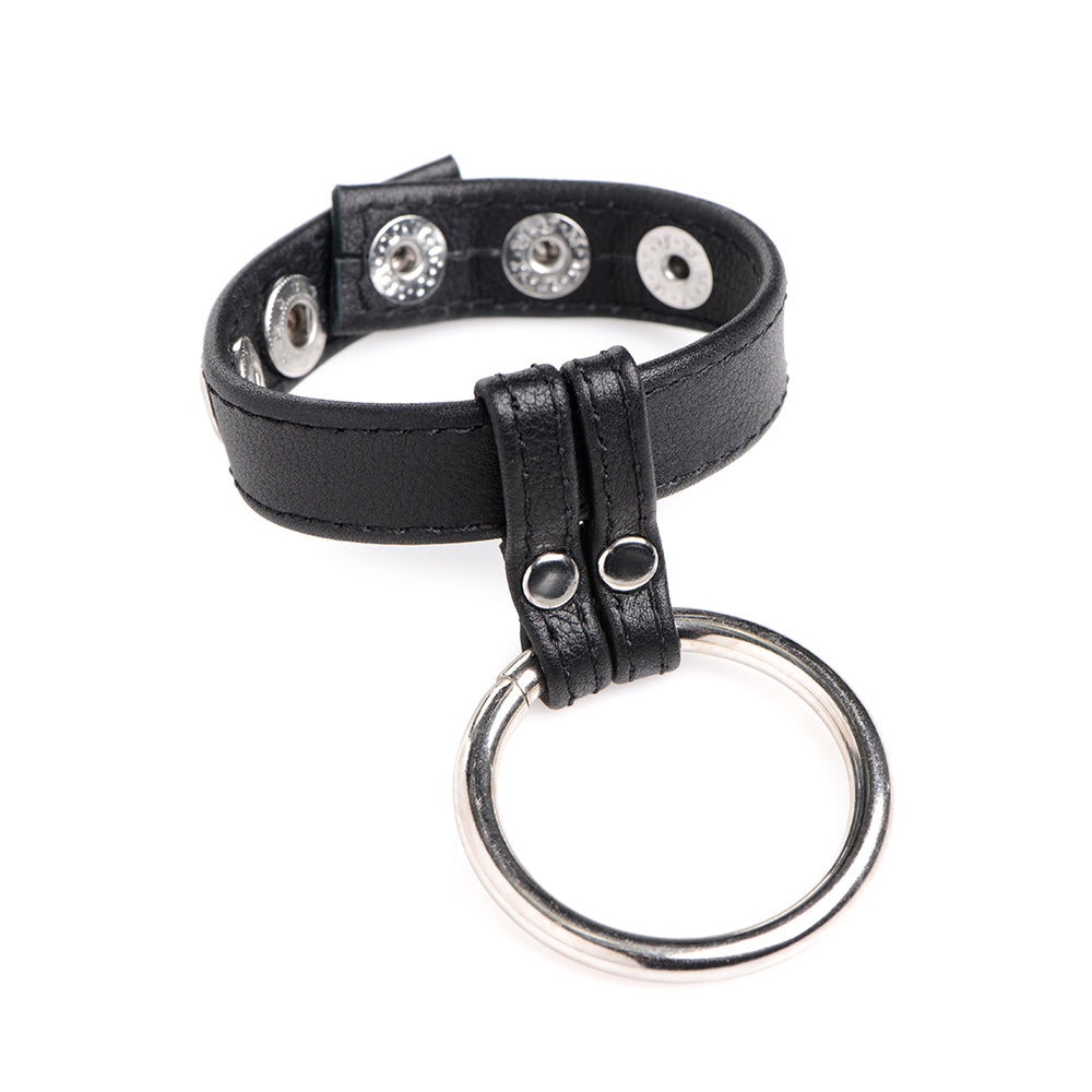 Leather and Steel Ball and Cock Ring - DealByEthan.gay loves Strict Leather