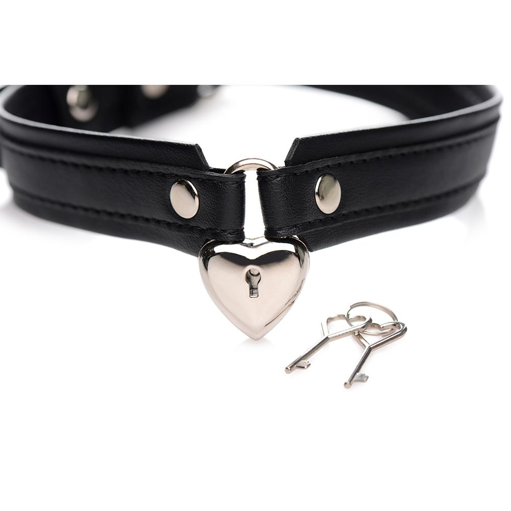 Locking Heart Collar - DealByEthan.gay loves Strict