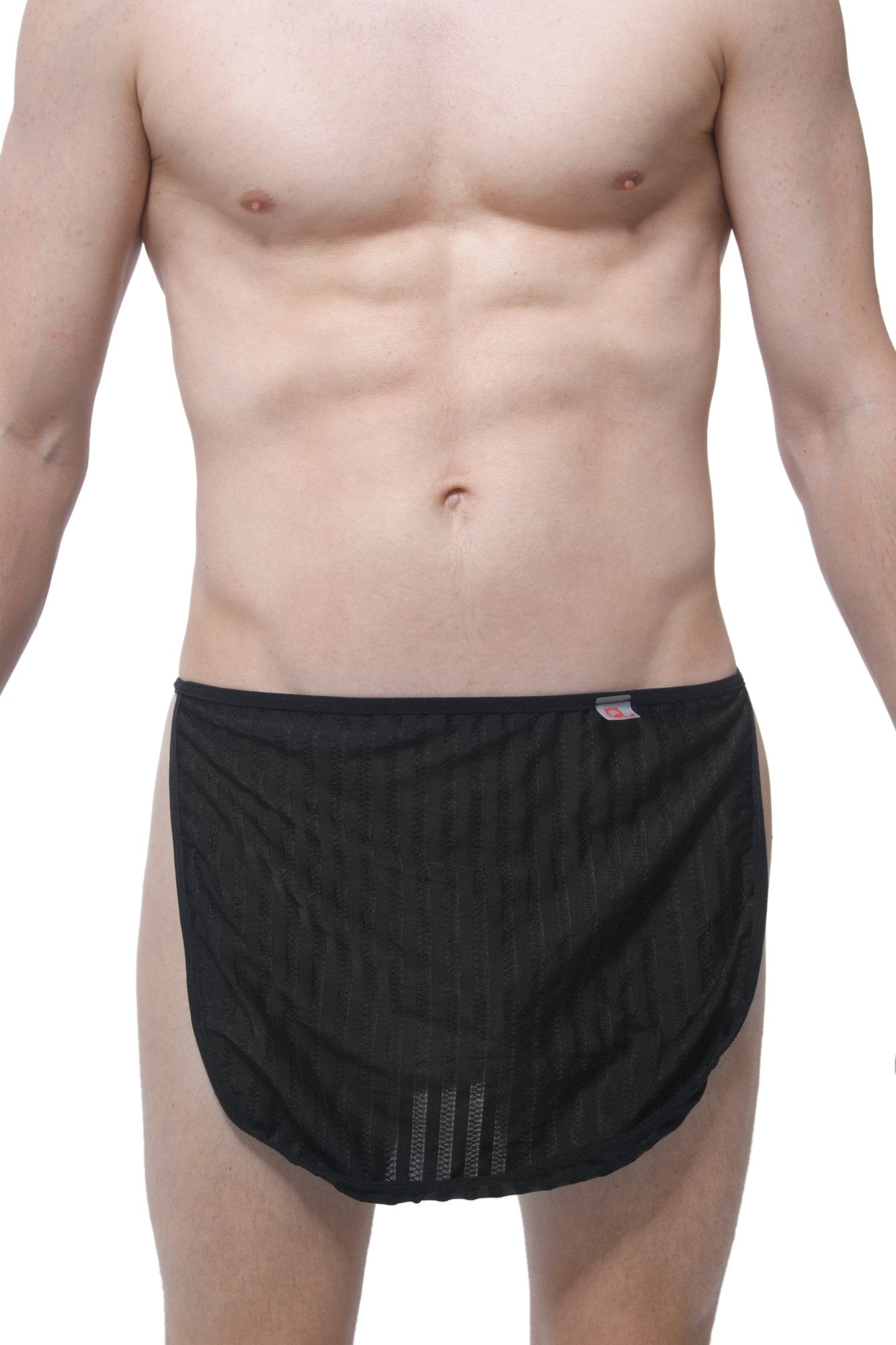Loincloth Mesh Stripes Black - DealByEthan.gay loves PetitQ