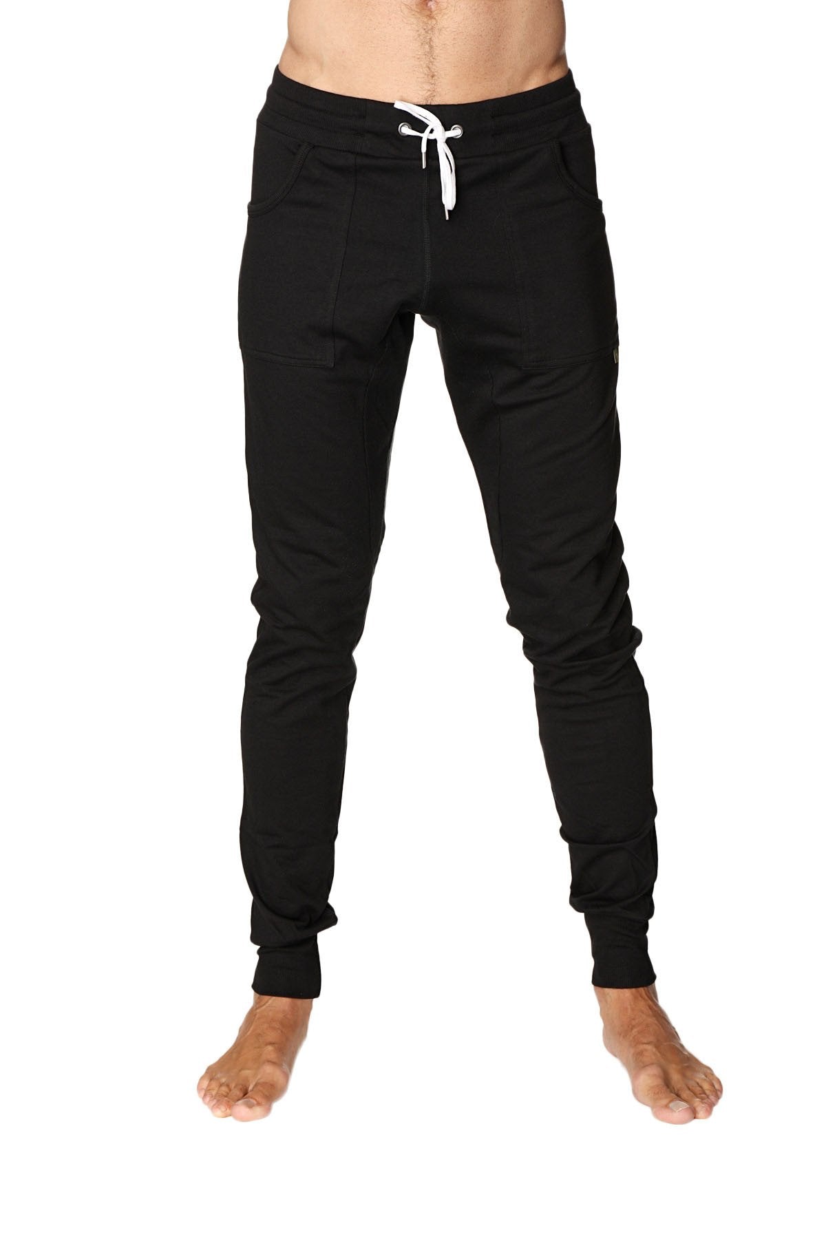 Long Cuffed Jogger & Yoga Sweat Pants (Black) - DealByEthan.gay loves 4-rth