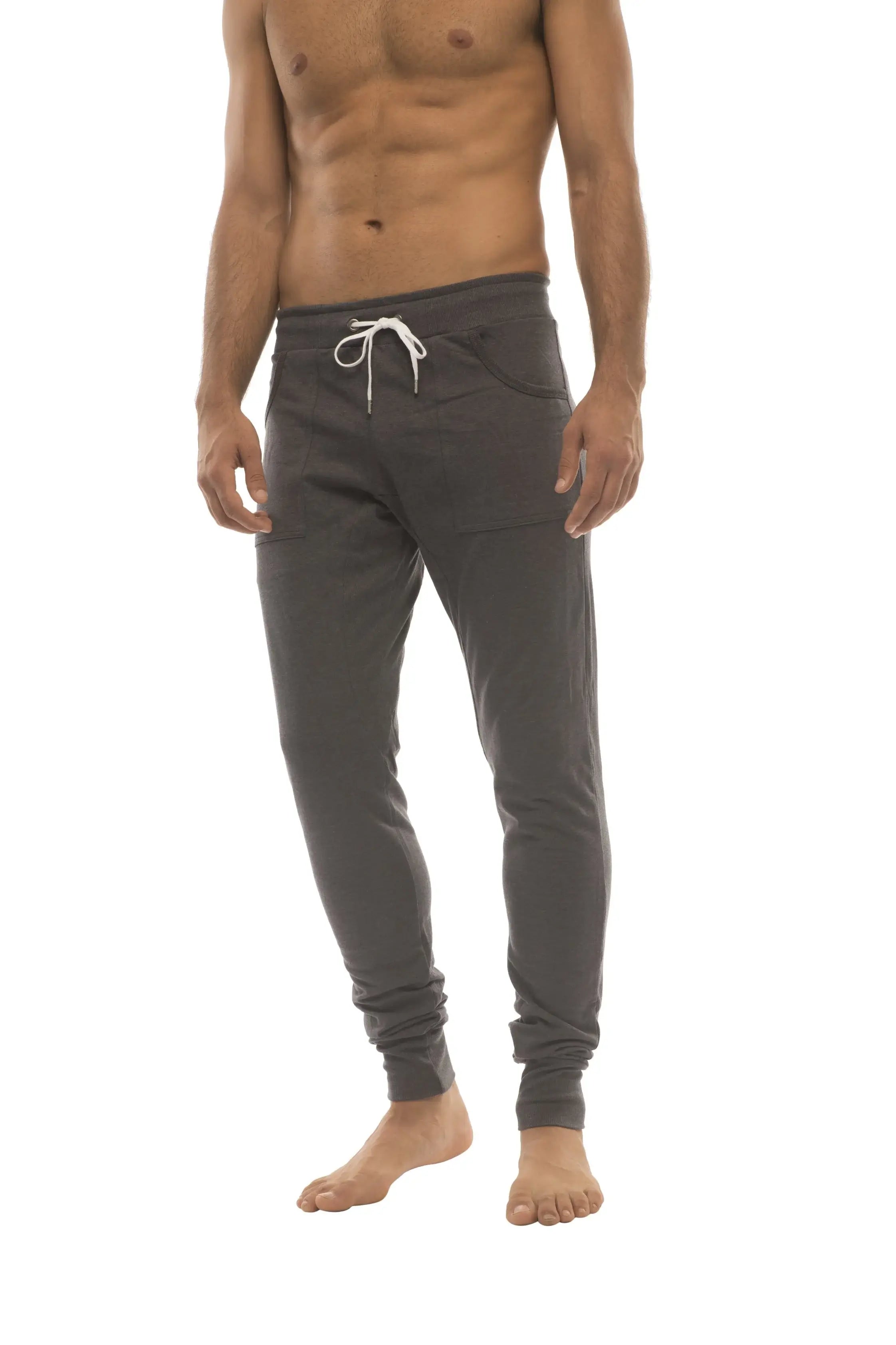Long Cuffed Jogger & Yoga Sweat Pants (Charcoal) - DealByEthan.gay loves 4-rth
