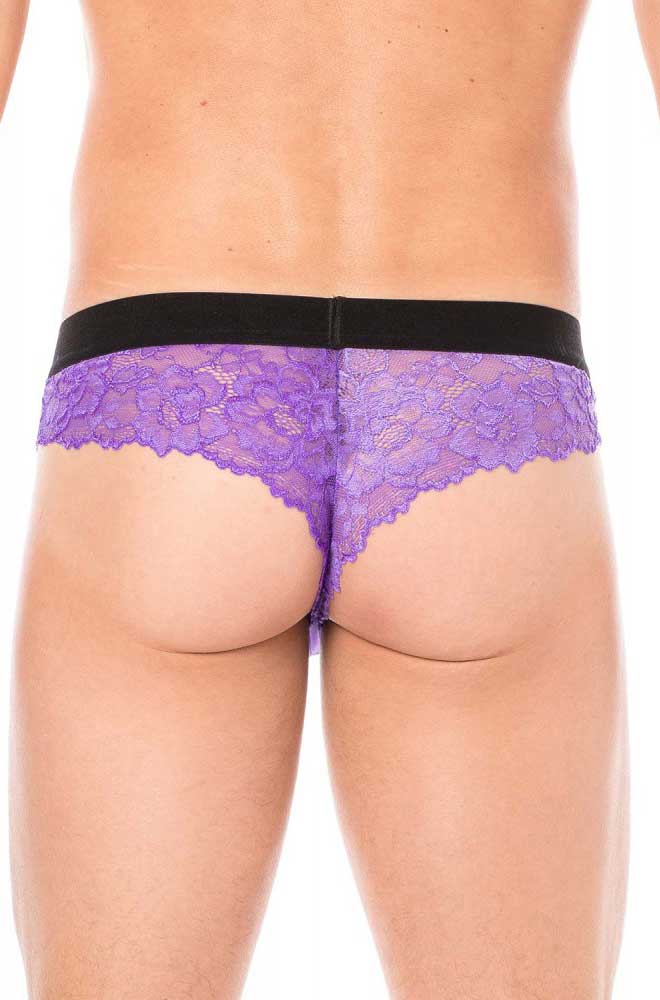 Lookme Lace Thong Underwear Purple 2006-57 Size L - DealByEthan.gay loves Lookme