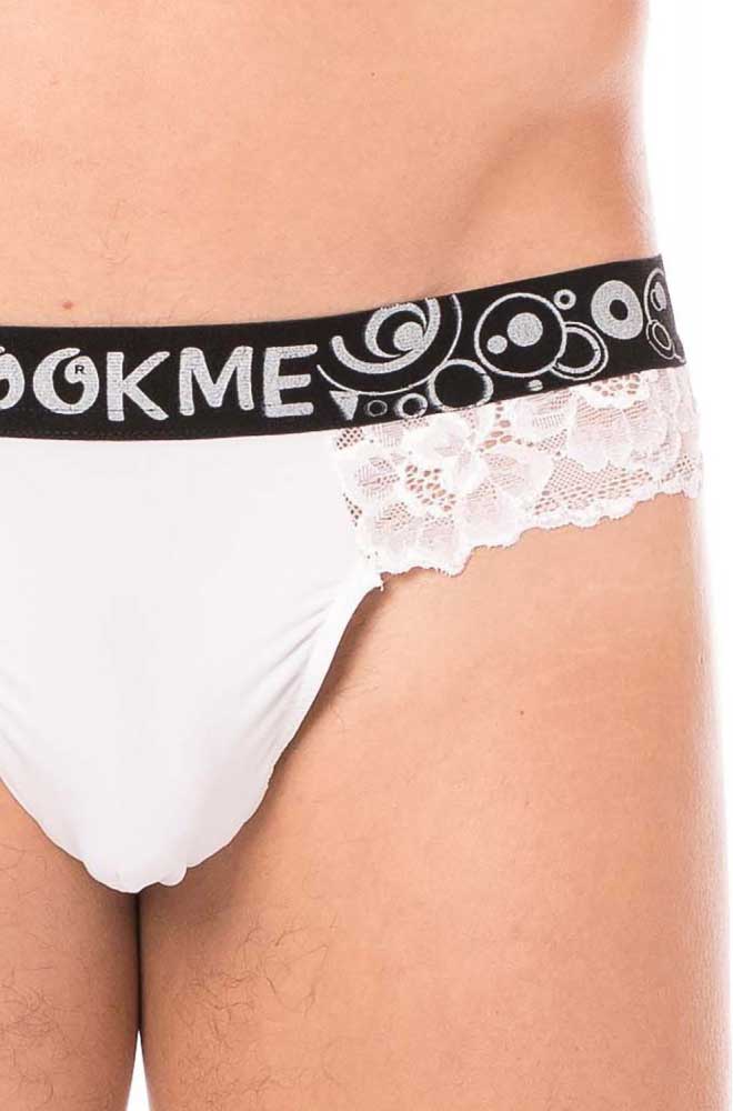 Lookme Lace Thong Underwear White 2006-57 Size L - DealByEthan.gay loves Lookme