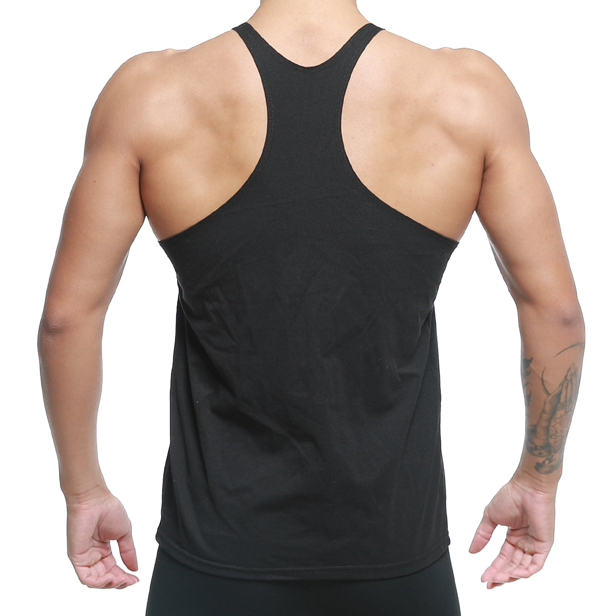 MetroMaleWear MetroMuscleWear GYM TANK TOP BLACK M1027-20