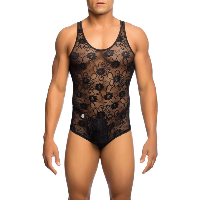 Mob Spitzen-Bodysuit für Herren