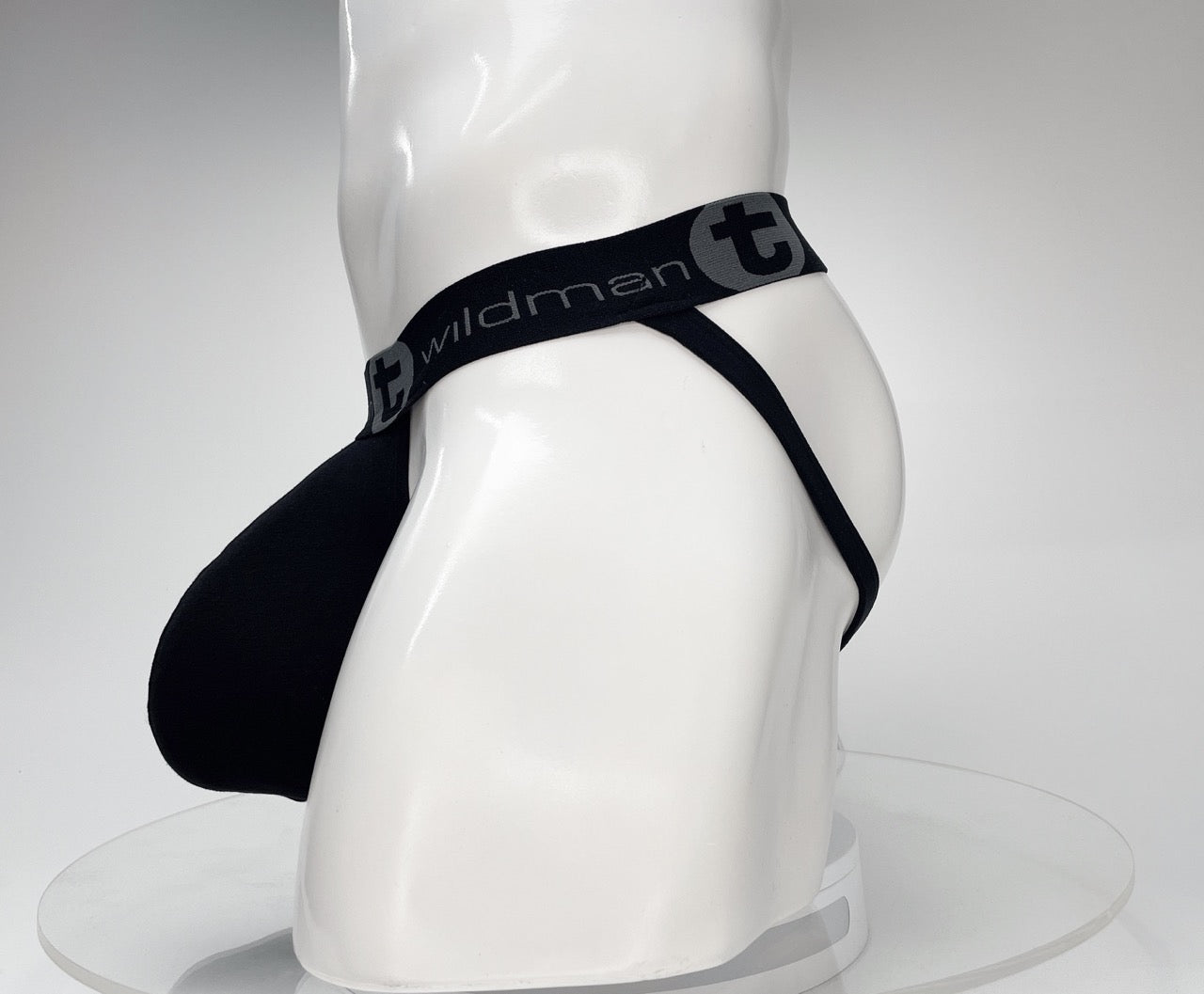 WildmanT Cotton Monster Cock Jockstrap Black