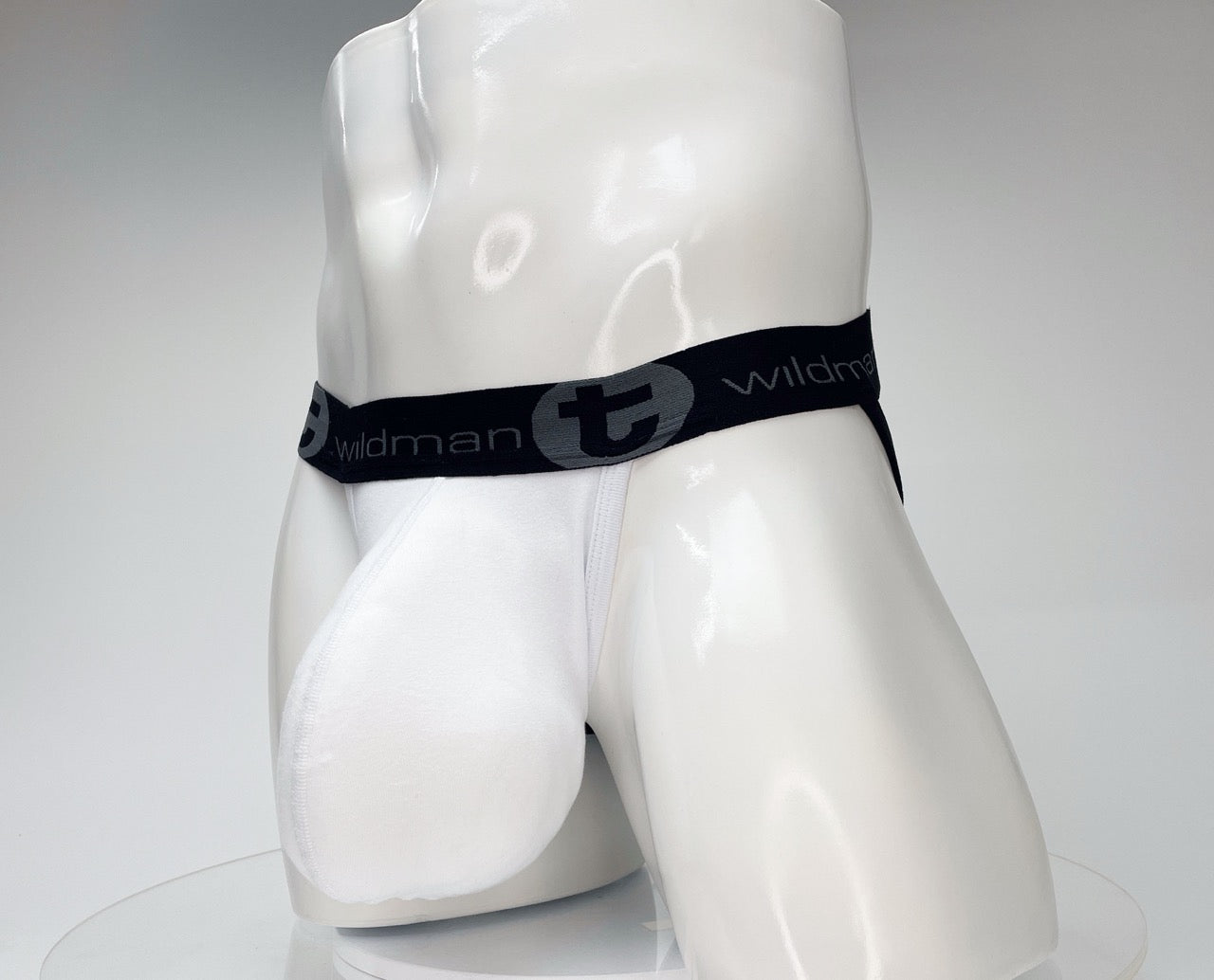 WildmanT Cotton Monster Cock Jockstrap White