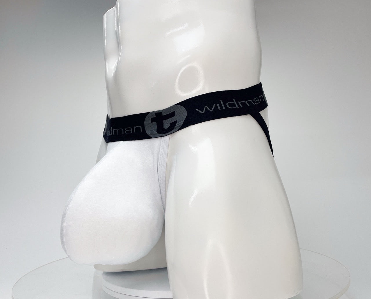 WildmanT Cotton Monster Cock Jockstrap White