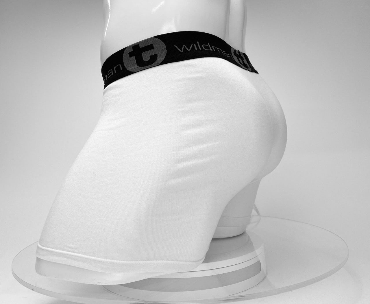 WildmanT Cotton Monster Cock 5" Inseam Boxer Brief White