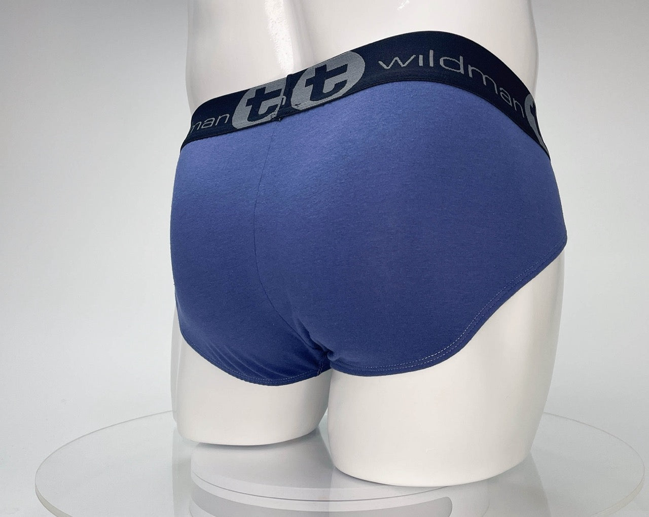 WildmanT Cotton Monster Cock Brief Dark Blue and Gray