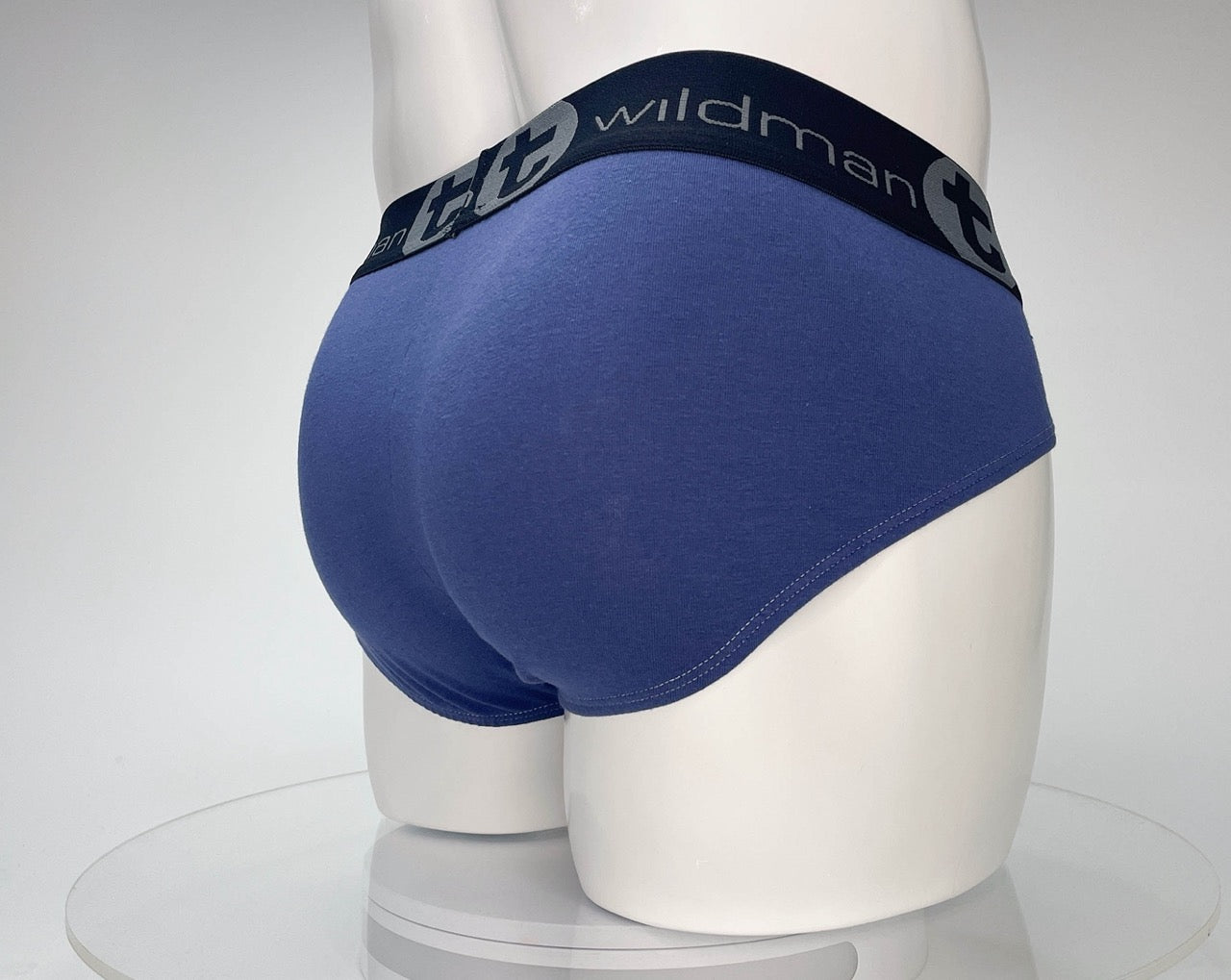 WildmanT Cotton Monster Cock Brief Dark Blue and Gray