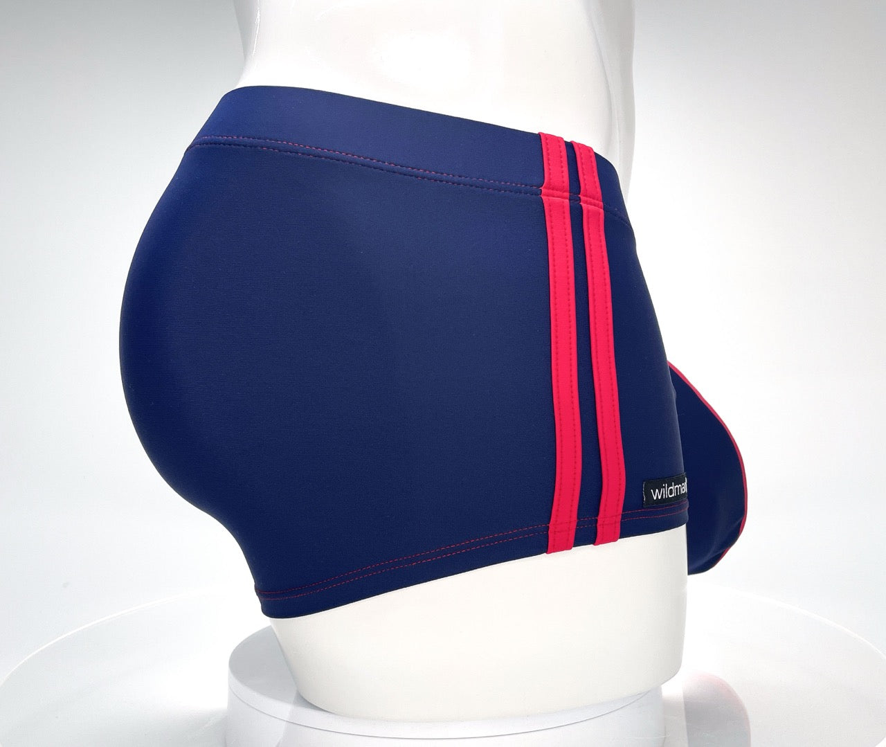 WildmanT Monster Cock Swim Square Cut Navy/Red