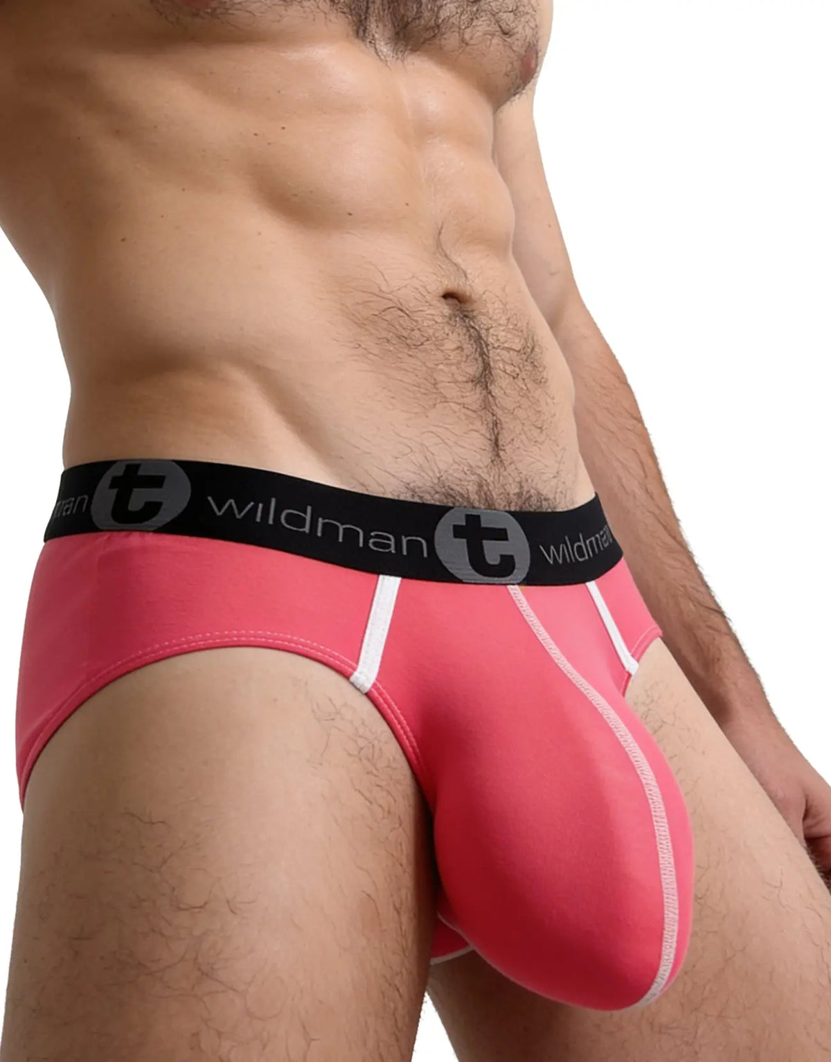 WildmanT Men's Modal Monster Cock Brief Pink